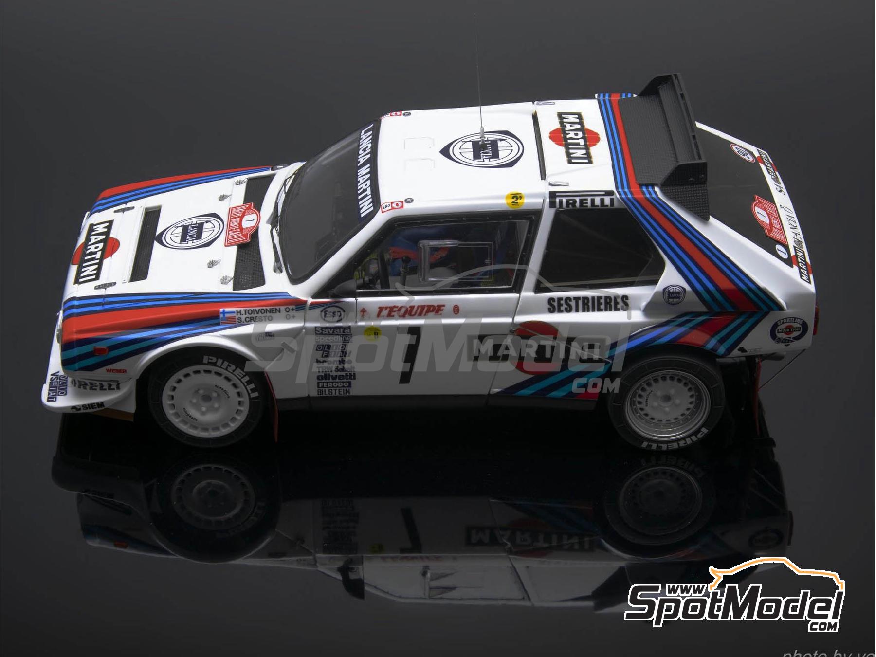 Image 12: Lancia Delta S4 Grupo B Equipo Martini International Racing - Rally de Monte Carlo - Rallye Automobile de Monte-Carlo 1986 | Maqueta de coche en escala 1/24 fabricado por Nunu (ref. PN24030, tambien 4545782075816)