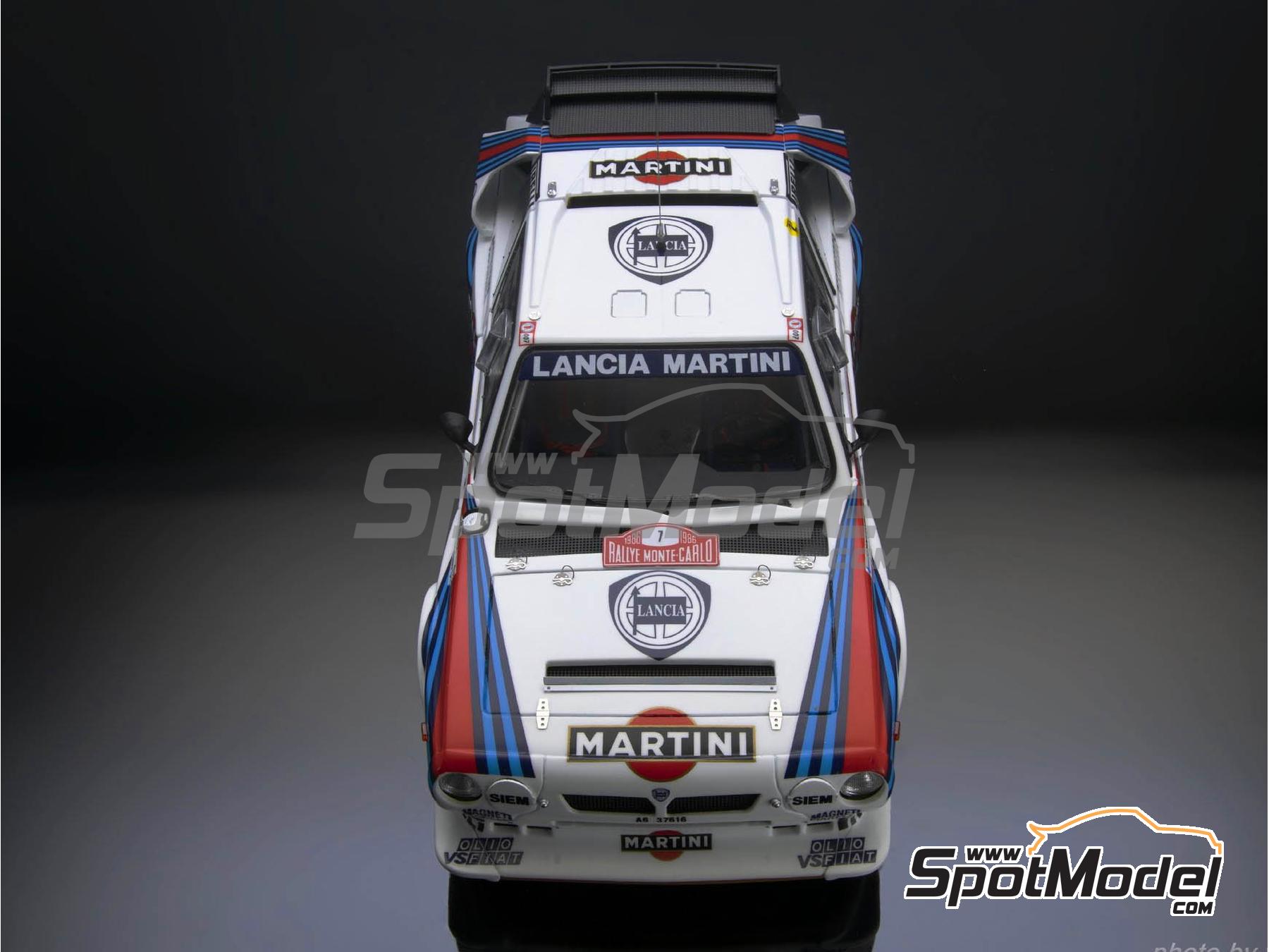 Image 13: Lancia Delta S4 Grupo B Equipo Martini International Racing - Rally de Monte Carlo - Rallye Automobile de Monte-Carlo 1986 | Maqueta de coche en escala 1/24 fabricado por Nunu (ref. PN24030, tambien 4545782075816)