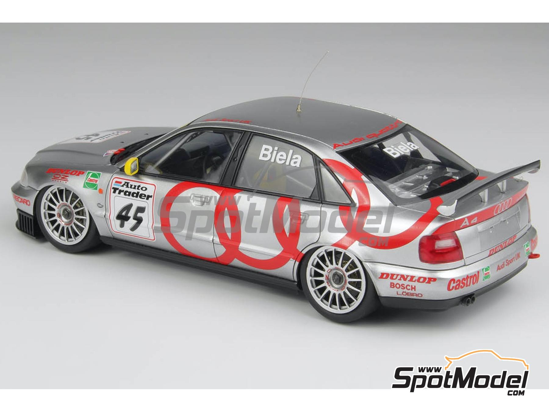 Image 13: Audi A4 Quattro Equipo Audi Sport UK - Campeonato Ingl&eacute;s de Turismos - BTCC 1996 | Maqueta de coche en escala&nbsp;1/24 fabricado por Nunu (ref.&nbsp;PN24035, tambien 4545782086515)