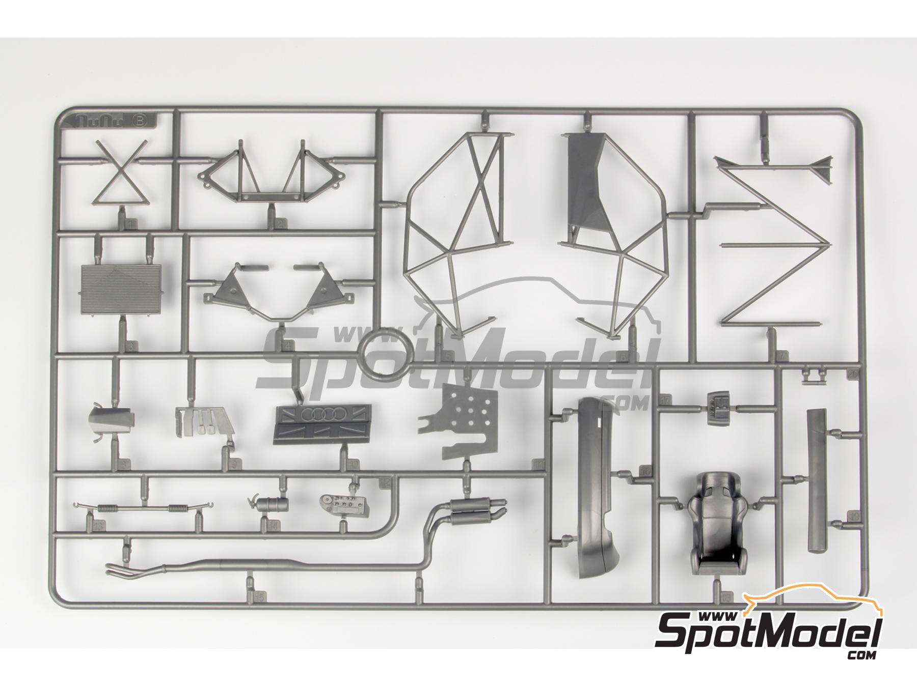 Image 23: Audi A4 Quattro Equipo Audi Sport UK - Campeonato Ingl&eacute;s de Turismos - BTCC 1996 | Maqueta de coche en escala&nbsp;1/24 fabricado por Nunu (ref.&nbsp;PN24035, tambien 4545782086515)
