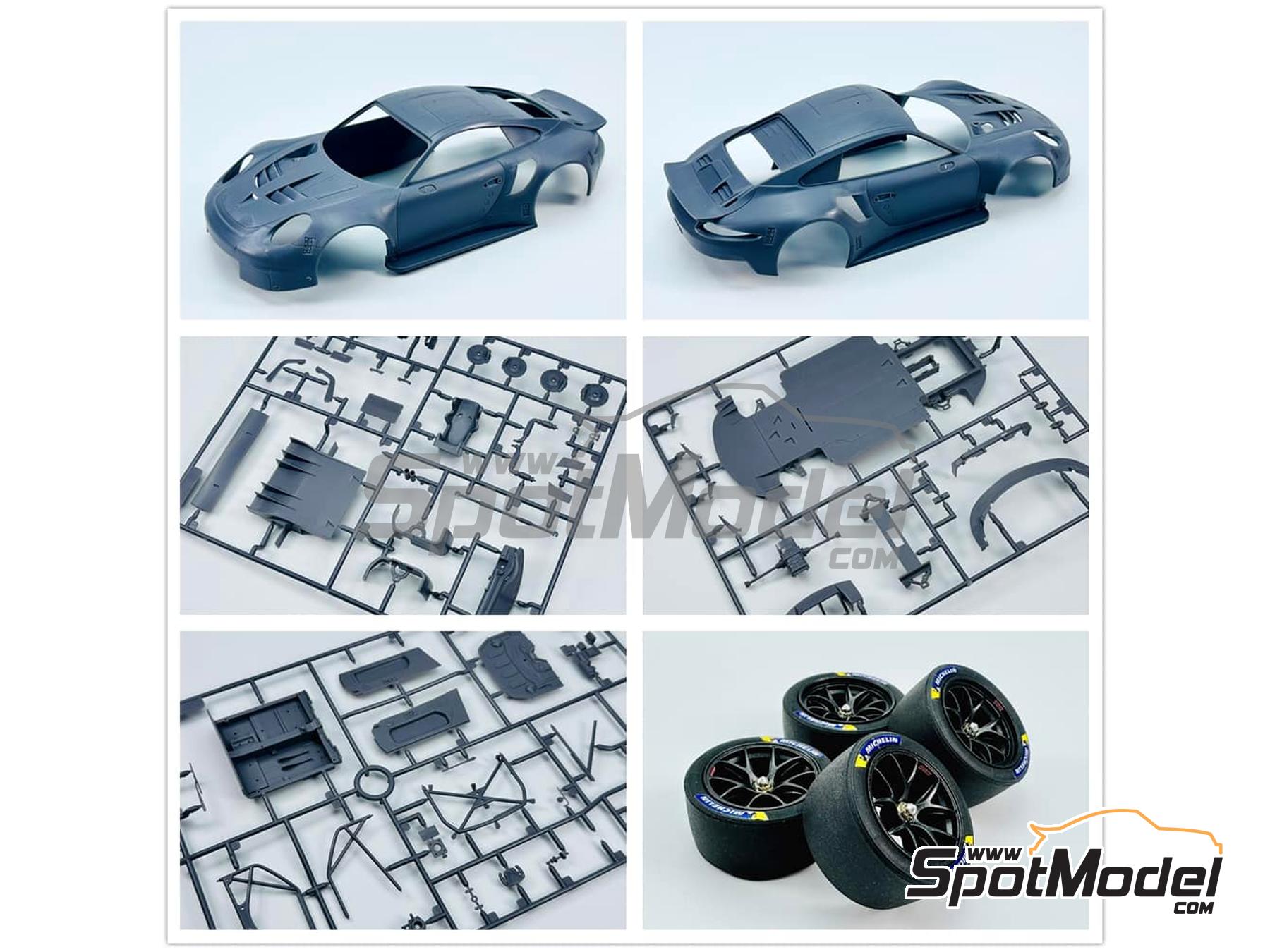 Image 2: Porsche 911 991 GT3 RSR Equipo Porsche GT patrocinado por Pink Pig - 24 Horas de Le Mans 2018 | Maqueta de coche en escala&nbsp;1/24 fabricado por Nunu (ref.&nbsp;PN24040, tambien 4545782089585)