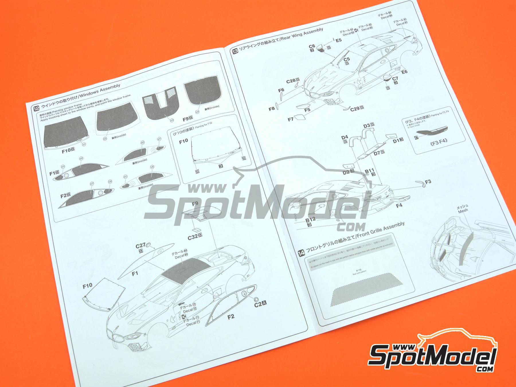 Image 18: BMW M8 GTE Equipo BMW Motorsport RLL patrocinado por Motul - 6 Horas Road Atlanta 2020 | Maqueta de coche en escala&nbsp;1/24 fabricado por Nunu (ref.&nbsp;PN24043, tambien 4545782089325)