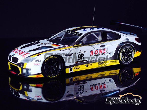 Platz Model Car Kit 1 24 Scale Bmw M6 Gt3 Rowe Racing Team 99 Image 5 Bmw M6 Gt3 Rowe Racing Team 24 Hours Spa Francorchamps 2016