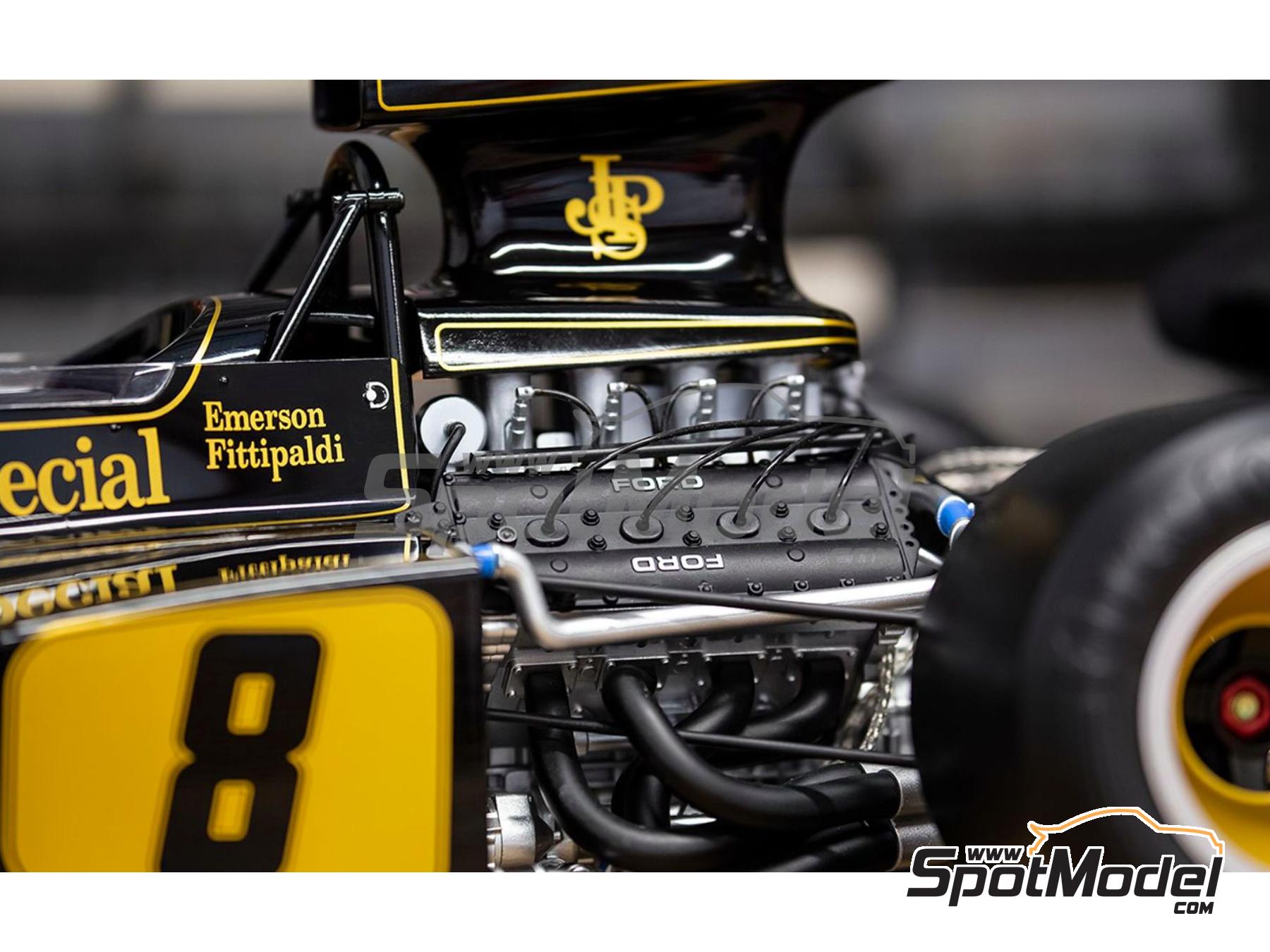 Image 6: Lotus Ford 72D Lotus Team Team sponsored by John Player Special - British Formula 1 Grand Prix 1972 | Car scale model kit in 1/8 scale manufactured by Pocher (ref.&nbsp;POCHER-54976, also 5055286695735 and HK114)