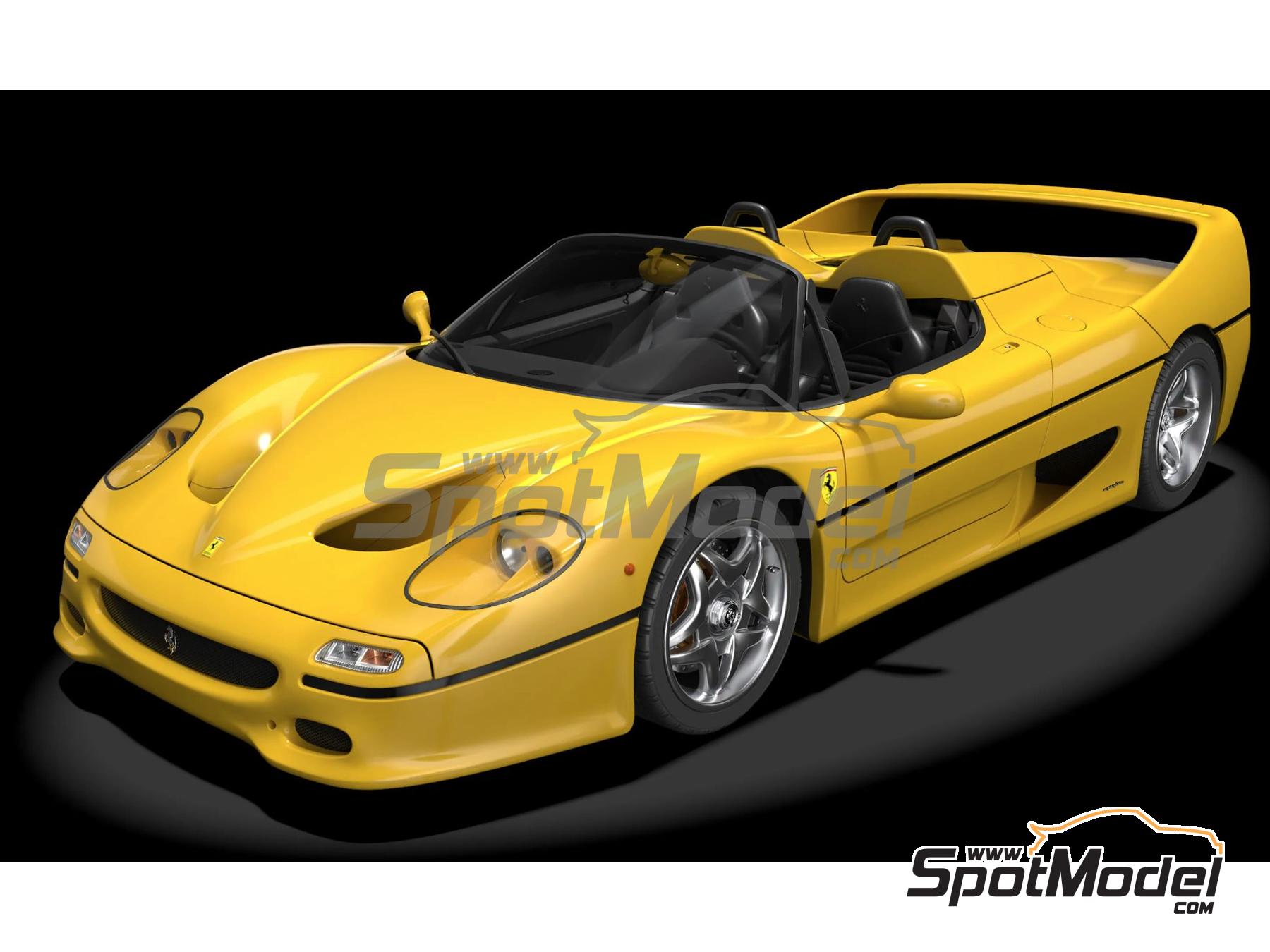 Image 1: Ferrari F50 Amarillo Giallo Modena | Maqueta de coche en escala&nbsp;1/8 fabricado por Pocher (ref.&nbsp;HK63)