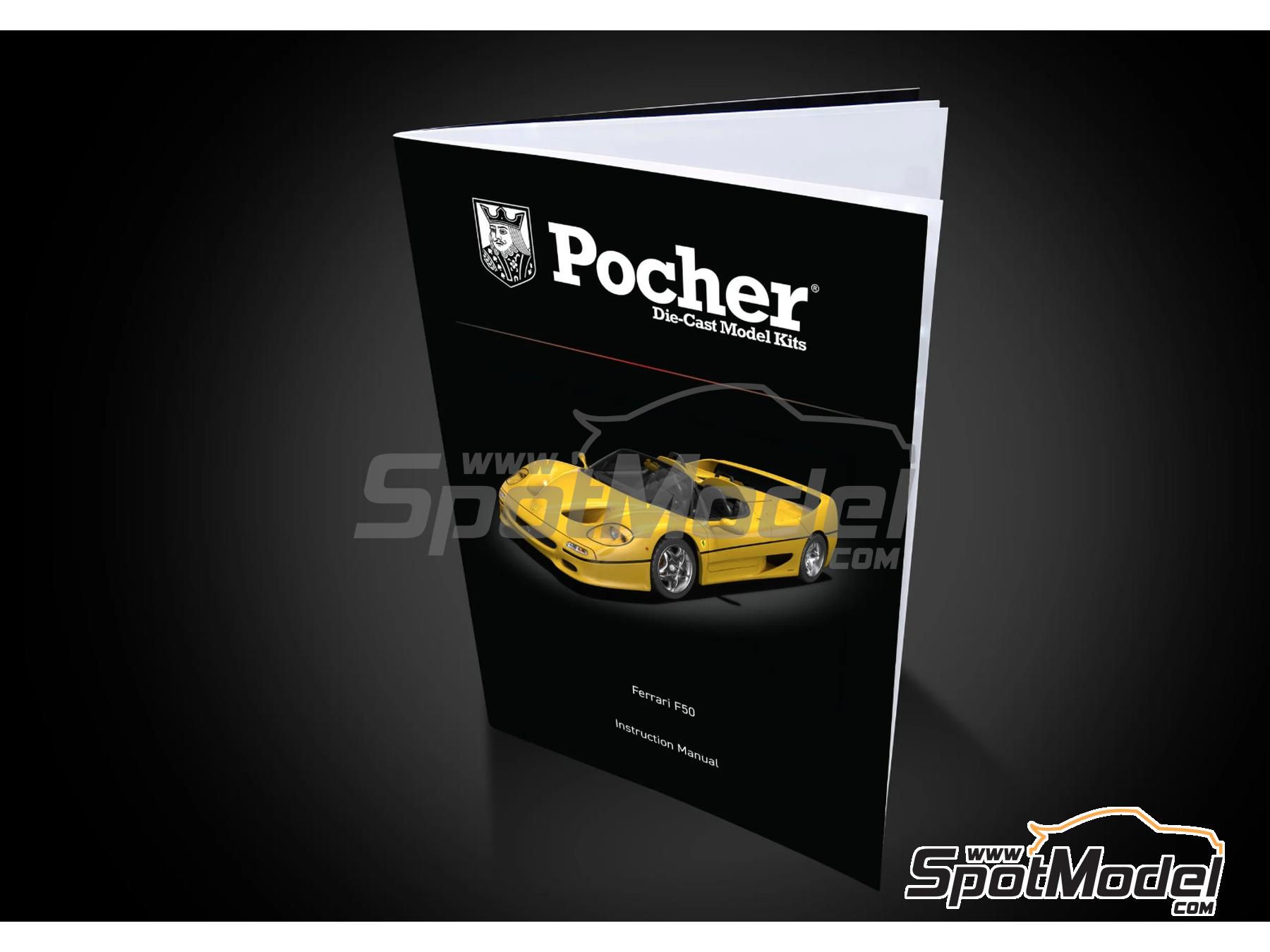Image 6: Ferrari F50 Amarillo Giallo Modena | Maqueta de coche en escala&nbsp;1/8 fabricado por Pocher (ref.&nbsp;HK63)