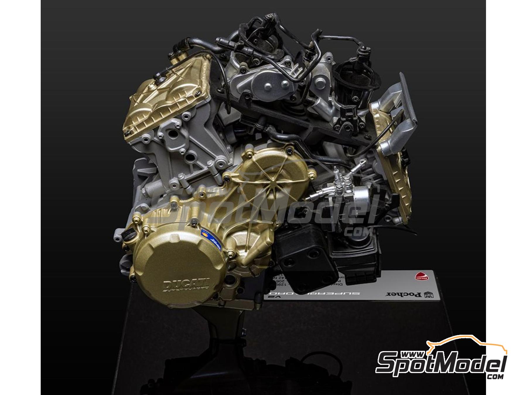 Image 4: Engine Ducati Panigale V2 Superquadro Final Edition | Engine in 1/4 scale manufactured by Pocher (ref.&nbsp;POCHER-HKM124, also HKM124)