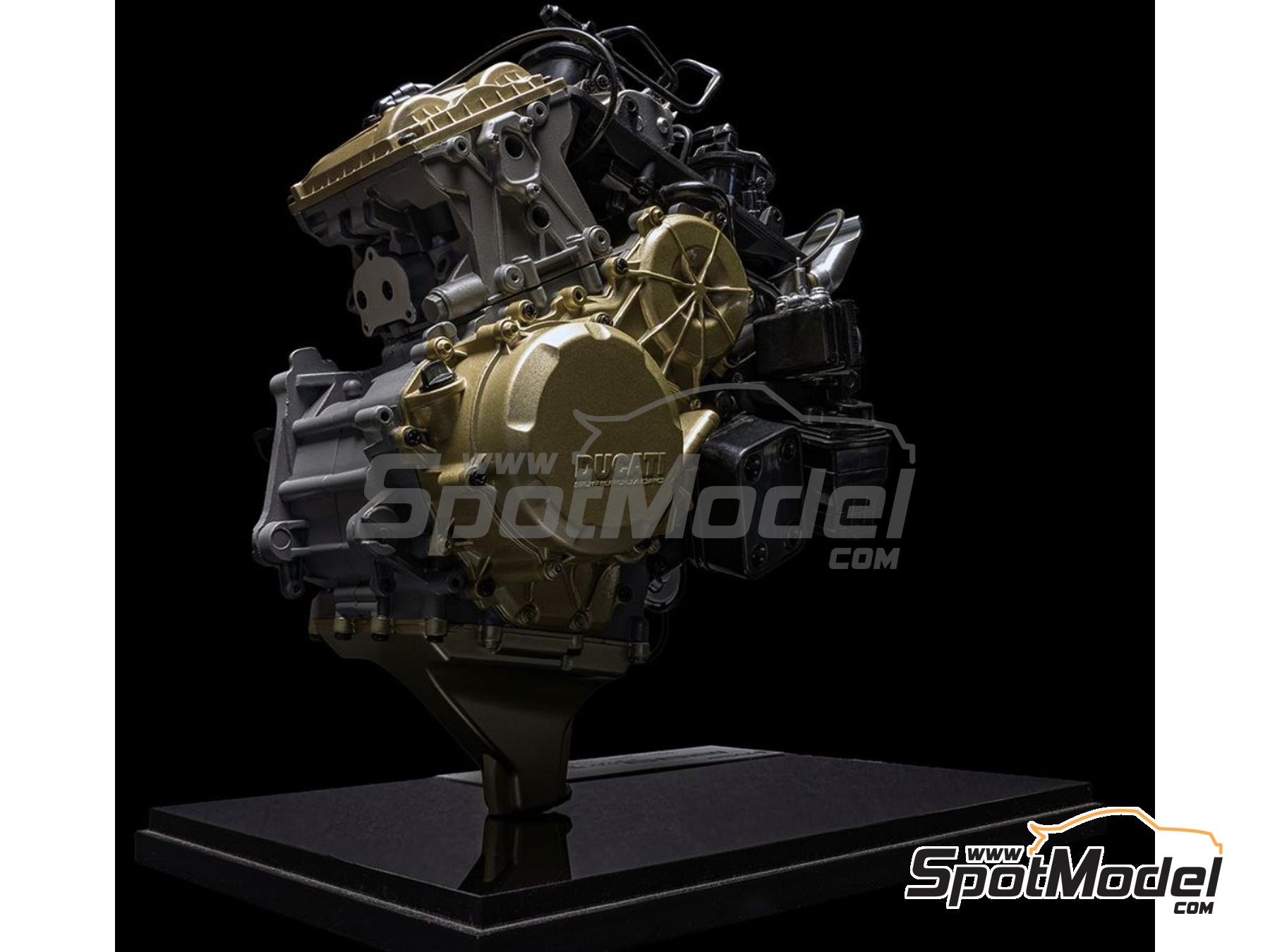 Image 8: Engine Ducati Panigale V2 Superquadro Final Edition | Engine in 1/4 scale manufactured by Pocher (ref.&nbsp;POCHER-HKM124, also HKM124)