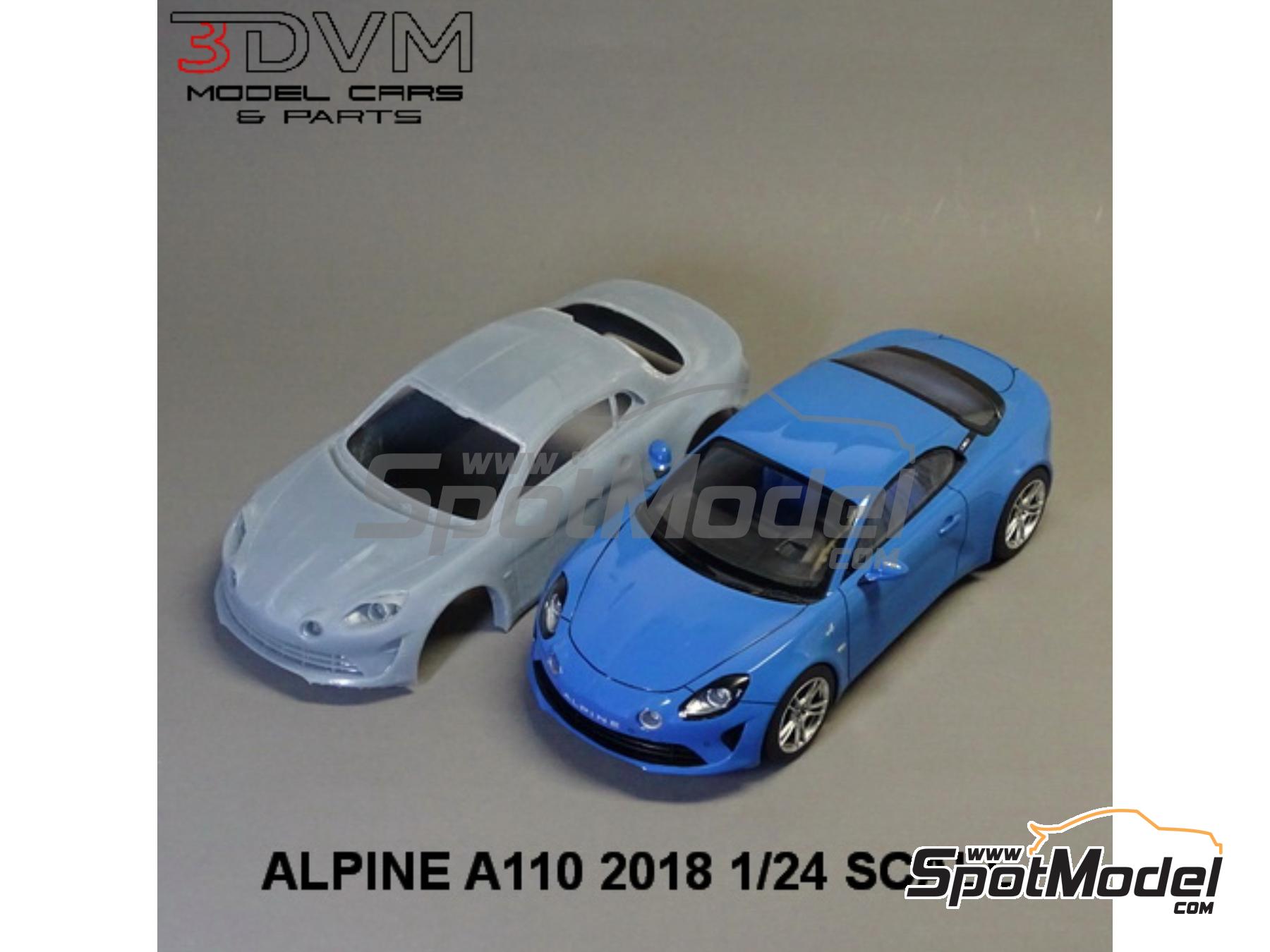 Image 1: Alpine A110 -  2018 | Car scale model kit in 1/24 scale , designed by 3DVM  and  manufactured by Print Lab 3D (ref.&nbsp;PLB3-000003)