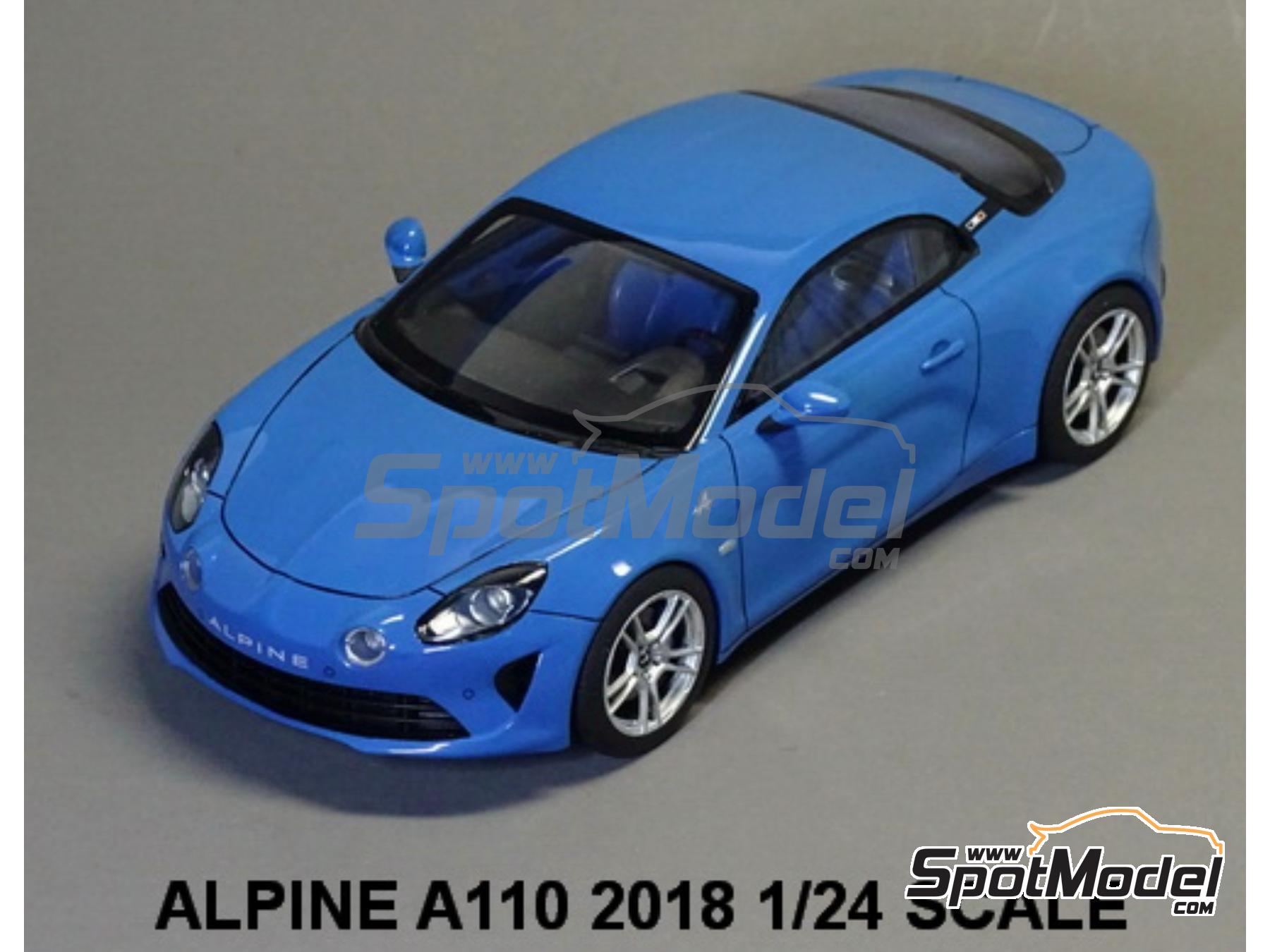 Image 4: Alpine A110 -  2018 | Car scale model kit in 1/24 scale , designed by 3DVM  and  manufactured by Print Lab 3D (ref.&nbsp;PLB3-000003)