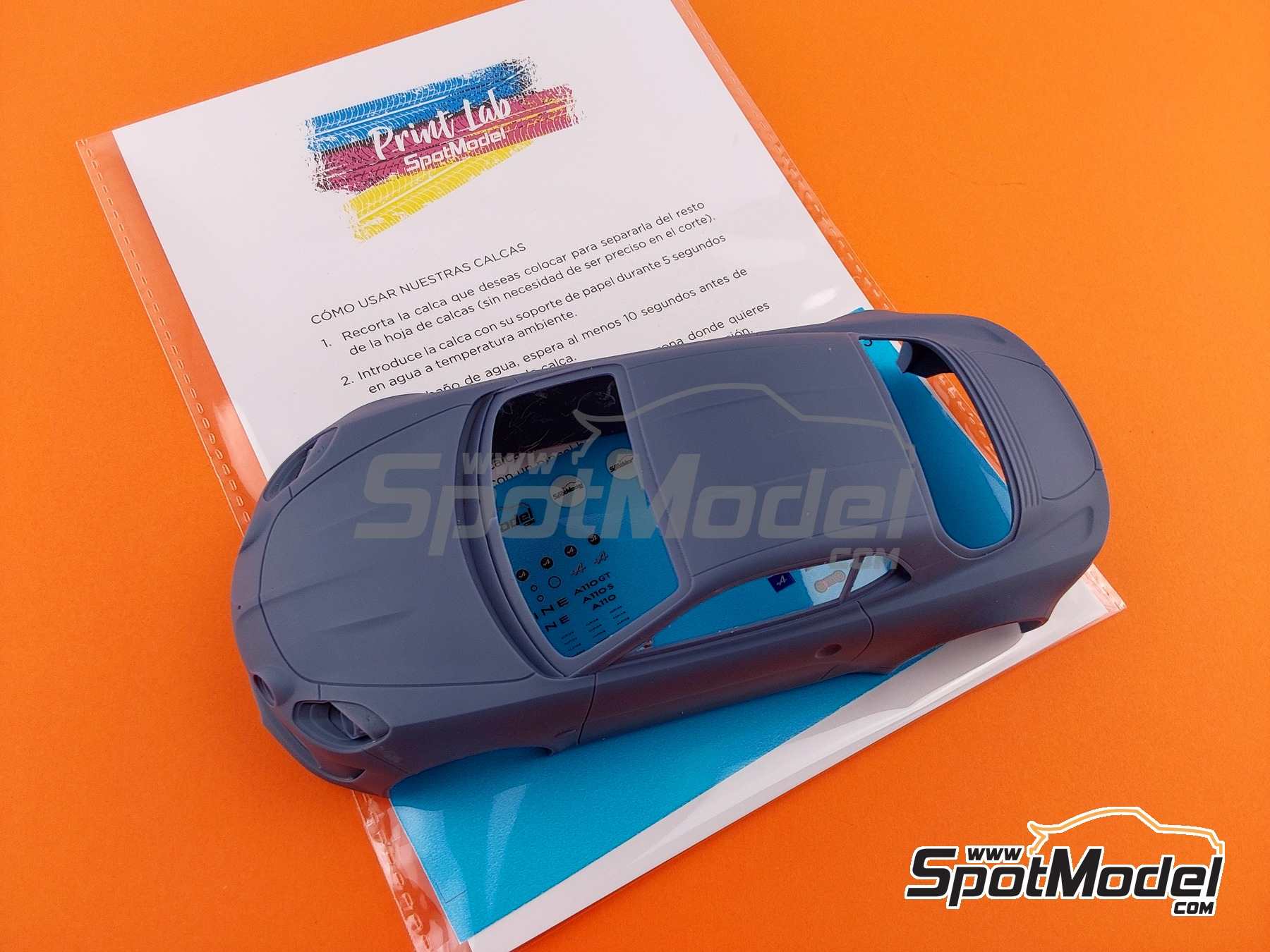 Image 33: Alpine A110 -  2018 | Car scale model kit in 1/24 scale , designed by 3DVM  and  manufactured by Print Lab 3D (ref.&nbsp;PLB3-000003)