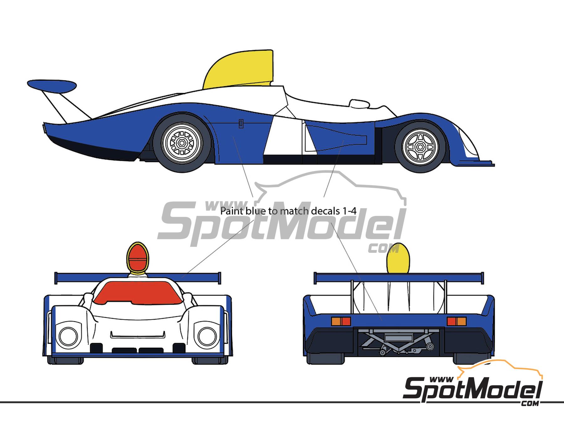 Image 1: Alpine Renault A442 sponsored by Bendix - 24 Hours Le Mans 1977 | Marking / livery in 1/24 scale , designed by J Banks  and  manufactured by Print Lab Decals (ref.&nbsp;PLB2-037272)
