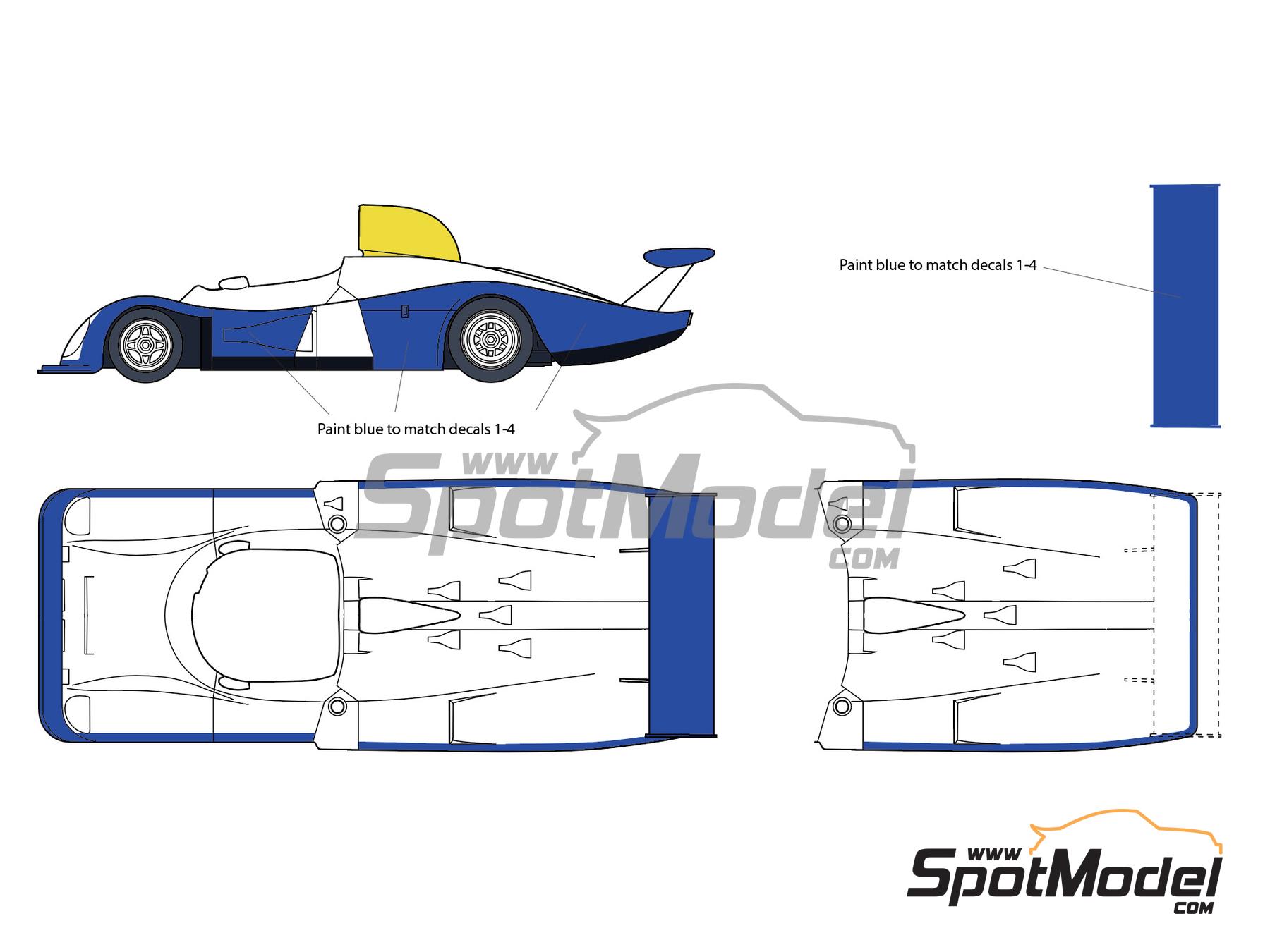 Image 2: Alpine Renault A442 sponsored by Bendix - 24 Hours Le Mans 1977 | Marking / livery in 1/24 scale , designed by J Banks  and  manufactured by Print Lab Decals (ref.&nbsp;PLB2-037272)