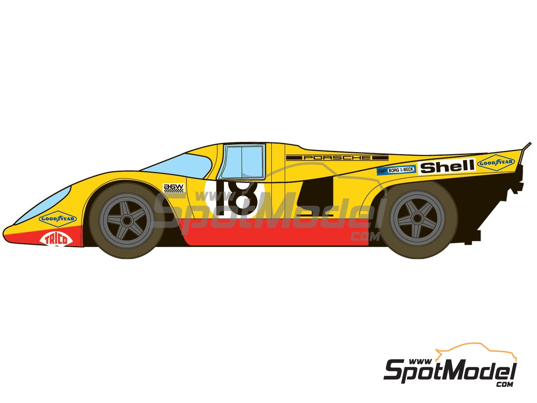 Details about   Porsche 917 LH #25 1970 decals 1/24?^ 
