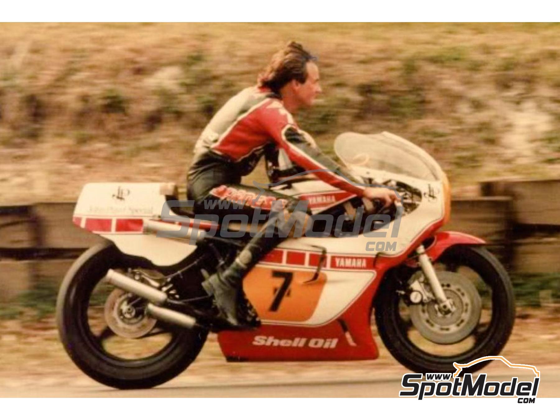 Image 4: Yamaha YZR500 sponsored by John Player Special - Zolder, Transatlantic Trophy 1980 and 1981 | Marking / livery in 1/12 scale , designed by Screendesign  and  manufactured by Print Lab Decals (ref.&nbsp;PLB2-102857)