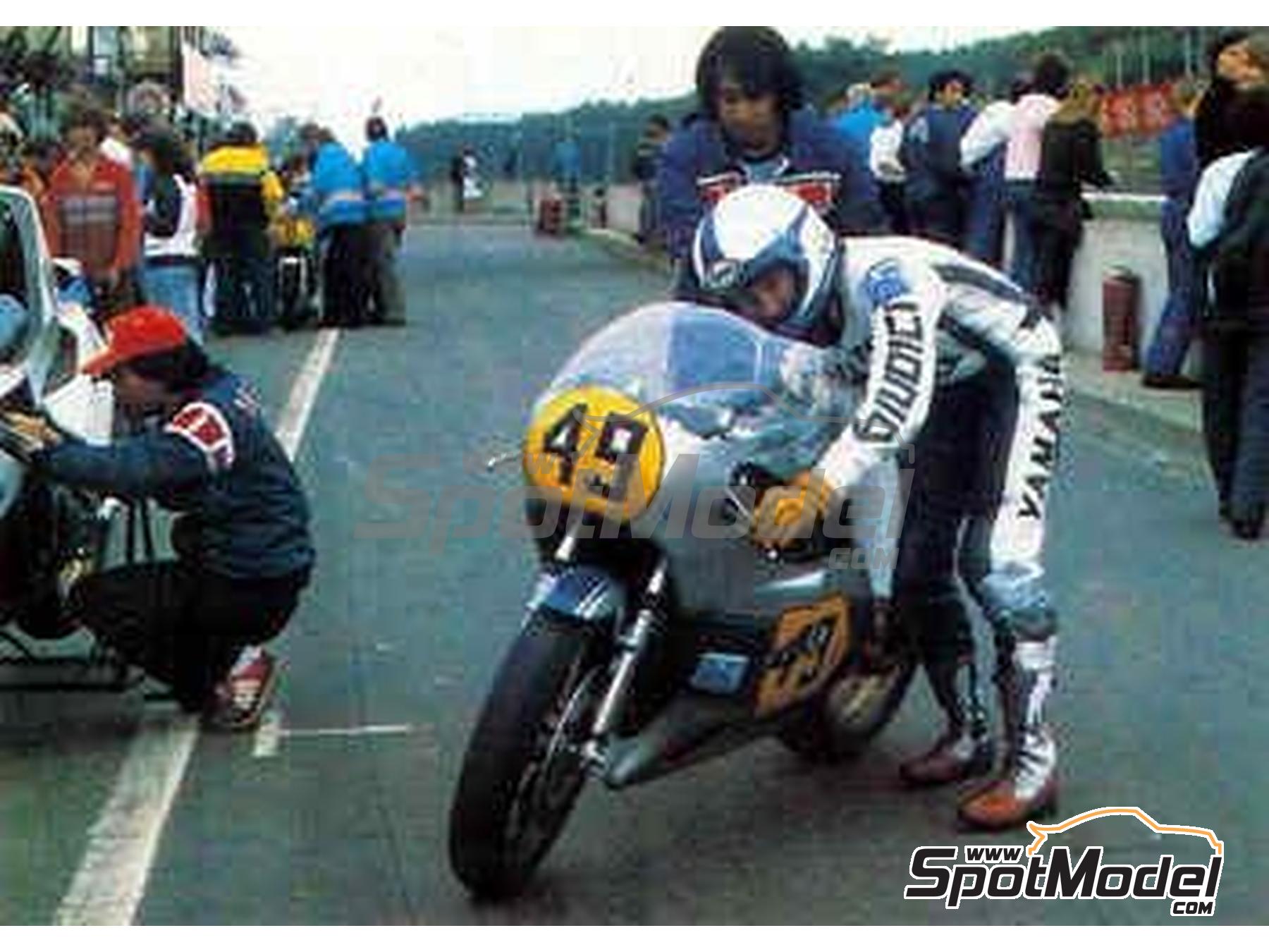 Image 8: Yamaha YZR500 sponsored by John Player Special - Zolder, Transatlantic Trophy 1980 and 1981 | Marking / livery in 1/12 scale , designed by Screendesign  and  manufactured by Print Lab Decals (ref.&nbsp;PLB2-102857)