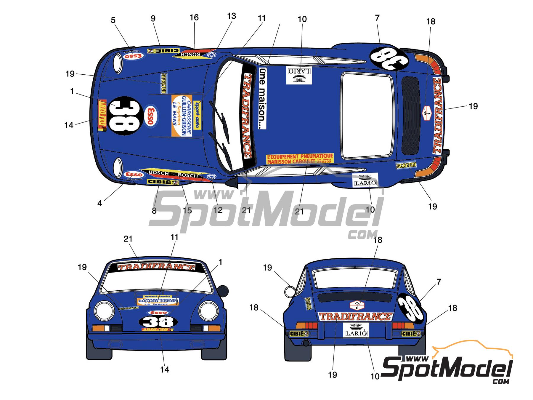 Porsche 911 Rouge 24H Du Mans 1966 – Miniature 1/43 Vitesse (occasion, Modifiée)