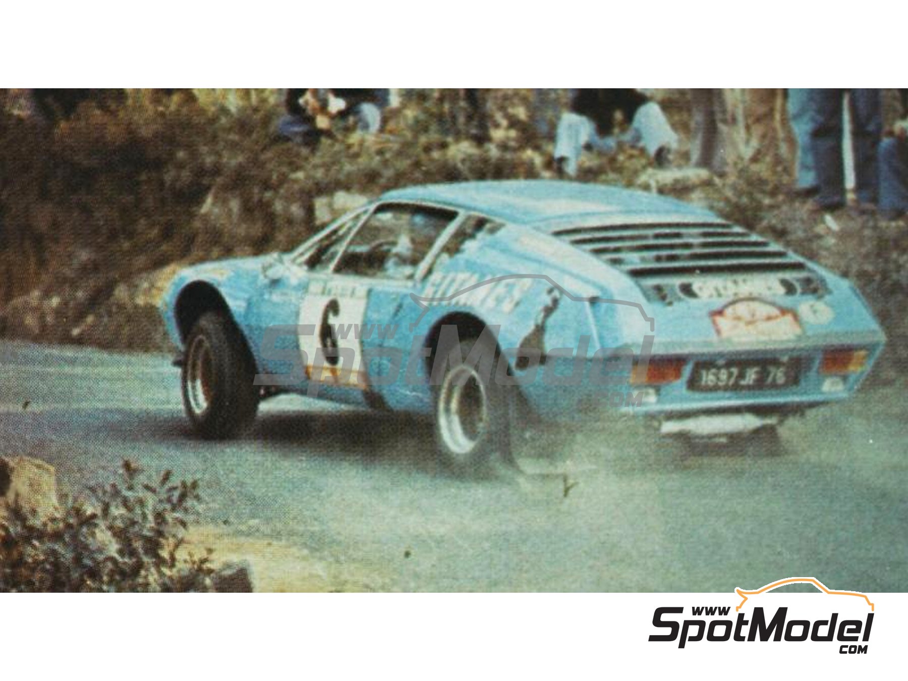 Image 11: Alpine Renault A310 1800 + Renault R8 Gordini + Mini Cooper S patrocinado por Gitanes - Rally de Portugal - Vinho do Porto, TAP Rally de Portugal 1967, 1968 y 1976 | Decoraci&oacute;n en escala&nbsp;1/24 , dise&ntilde;ado por Jorge Pinho  y  fabricado por Print Lab Decals (ref.&nbsp;PLB2-131542)