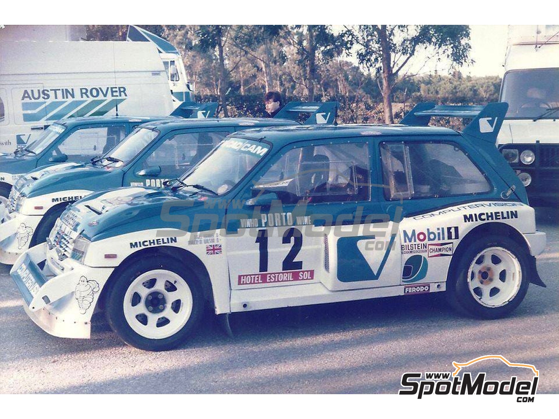 Image 11: Complements and substitution decals for MG Metro Rallye Portugal 1986 Toyota Celica TA64 Rallye Portugal 1984 - Portugal Rally - Vinho do Porto 1984 and 1986 | Marking / livery in 1/24 scale , designed by Jorge Pinho  and  manufactured by Print Lab Decals (ref.&nbsp;PLB2-451188)