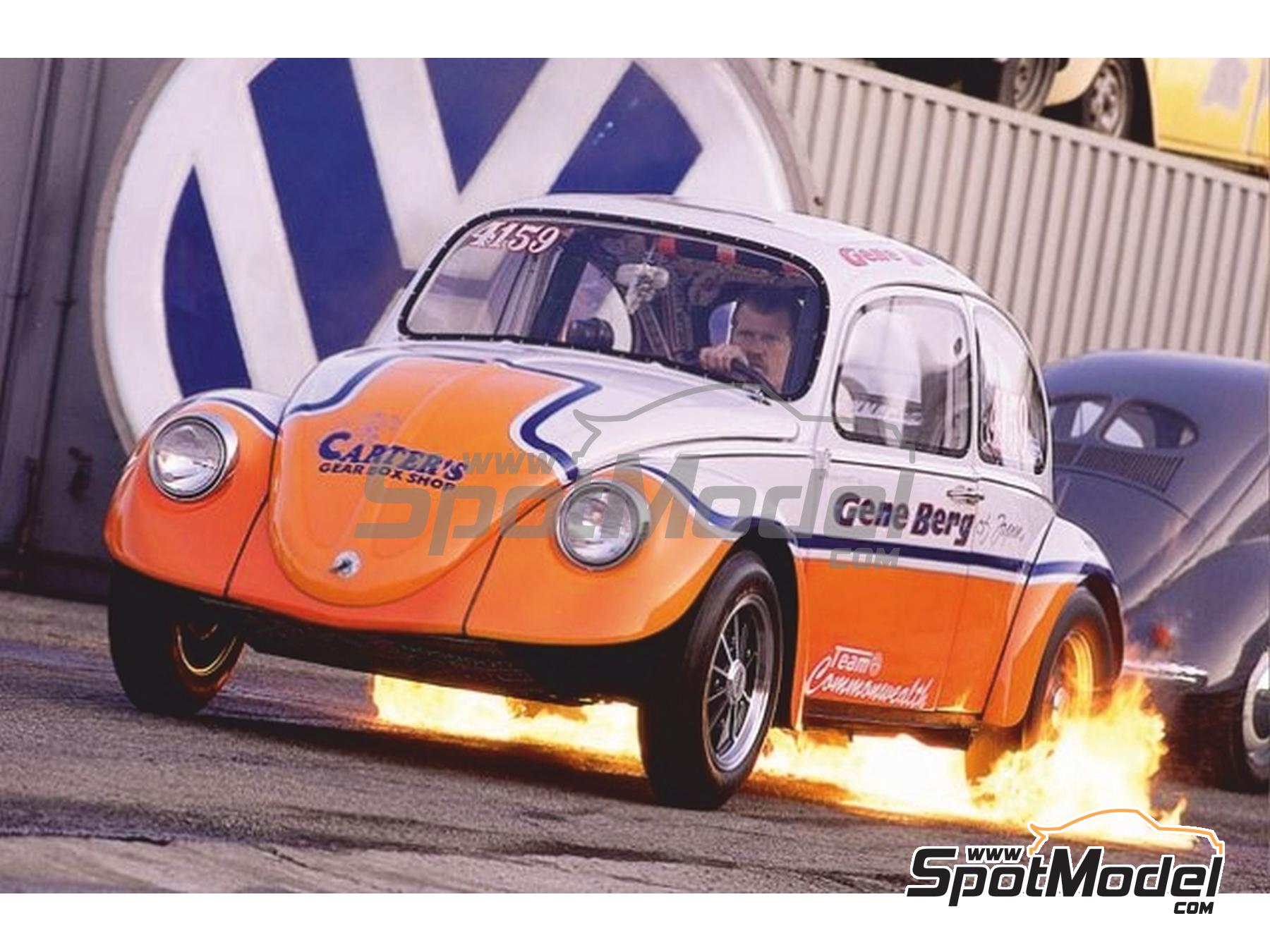 Image 1: Volkswagen Beetle sponsored by Clyde Berg | Decals in 1/24 scale , designed by Maquettedecox  and  manufactured by Print Lab Decals (ref. PLB2-515829)