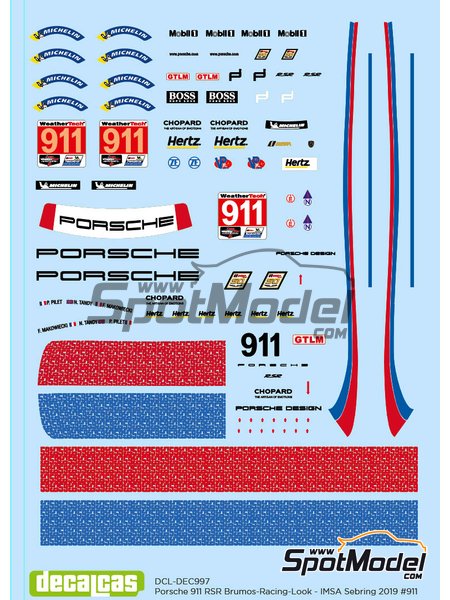 #28 FRIKADELLI Racing Porsche 997 GT3-R 1/32nd Scale Slot Car WATERSLIDE DECALS 
