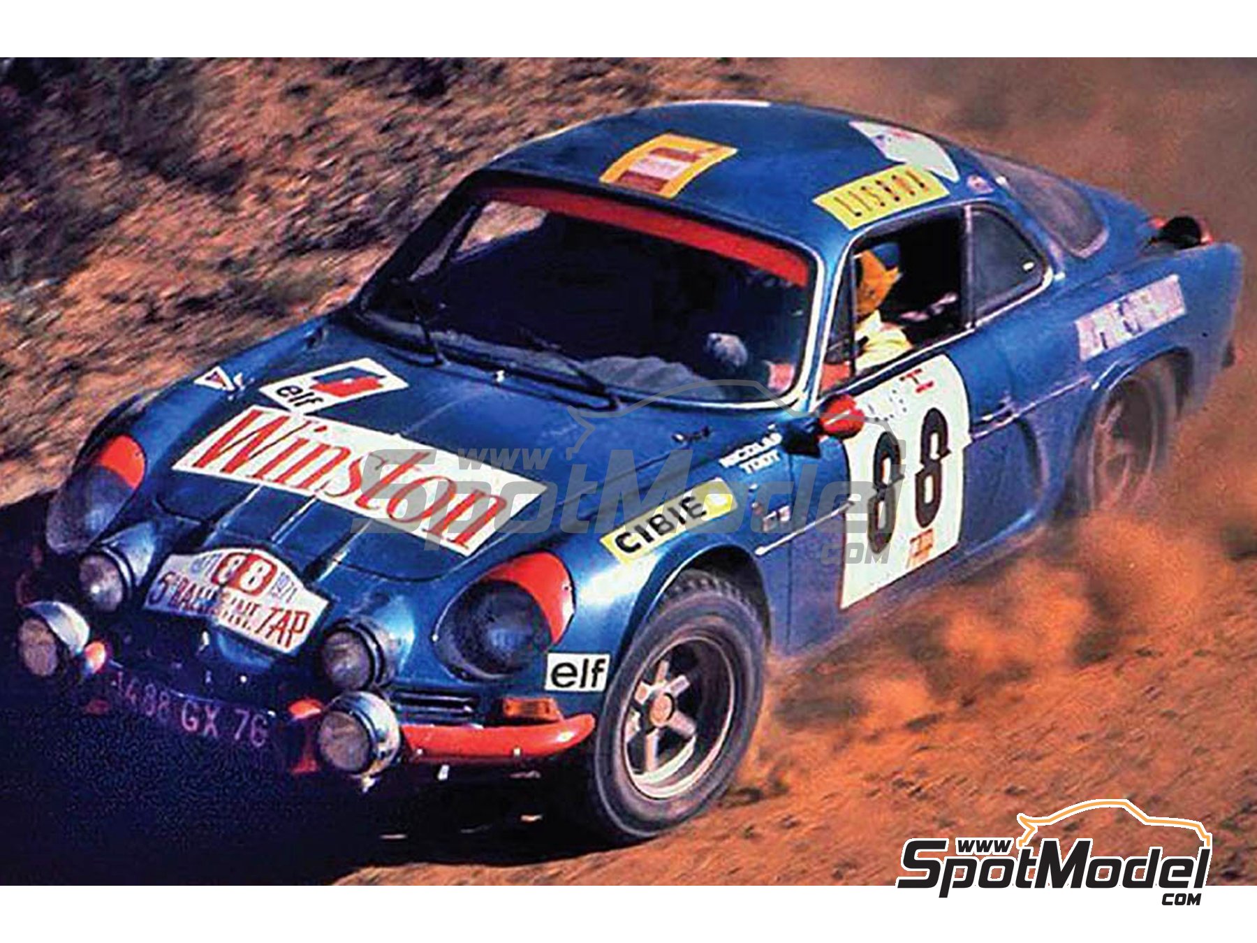 Decals 1/18 ref 559 alpine renault a110 therier 1973 rallye acropolis rally wrc 