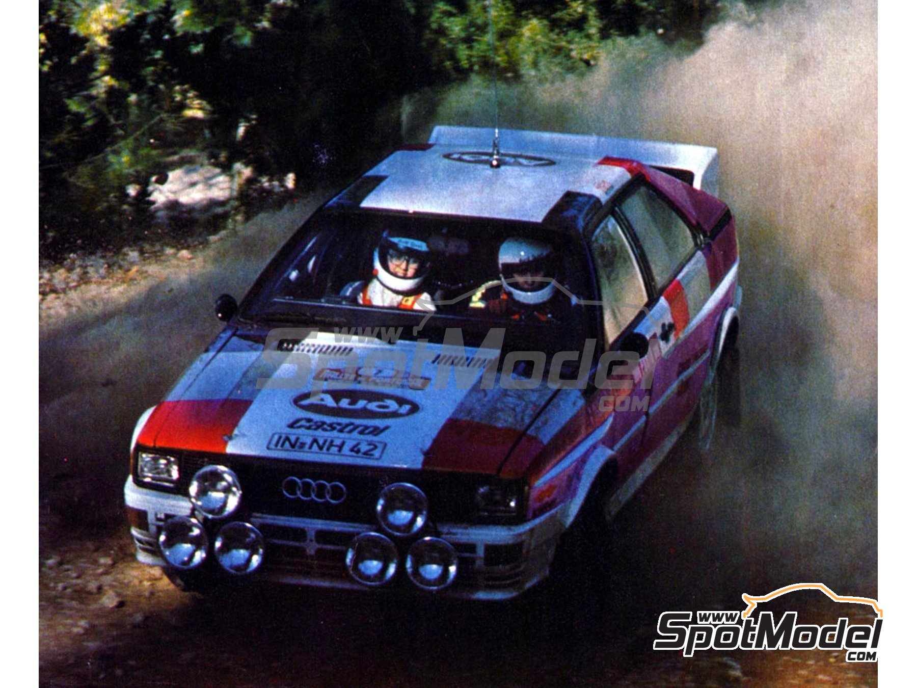 Image 4: Audi Quattro Rally Equipo Audi Sport - Rally de Portugal - Vinho do Porto 1982 | Decoraci&oacute;n en escala&nbsp;1/24 , dise&ntilde;ado por Jorge Pinho  y  fabricado por Print Lab Decals (ref.&nbsp;PLB2-778520)