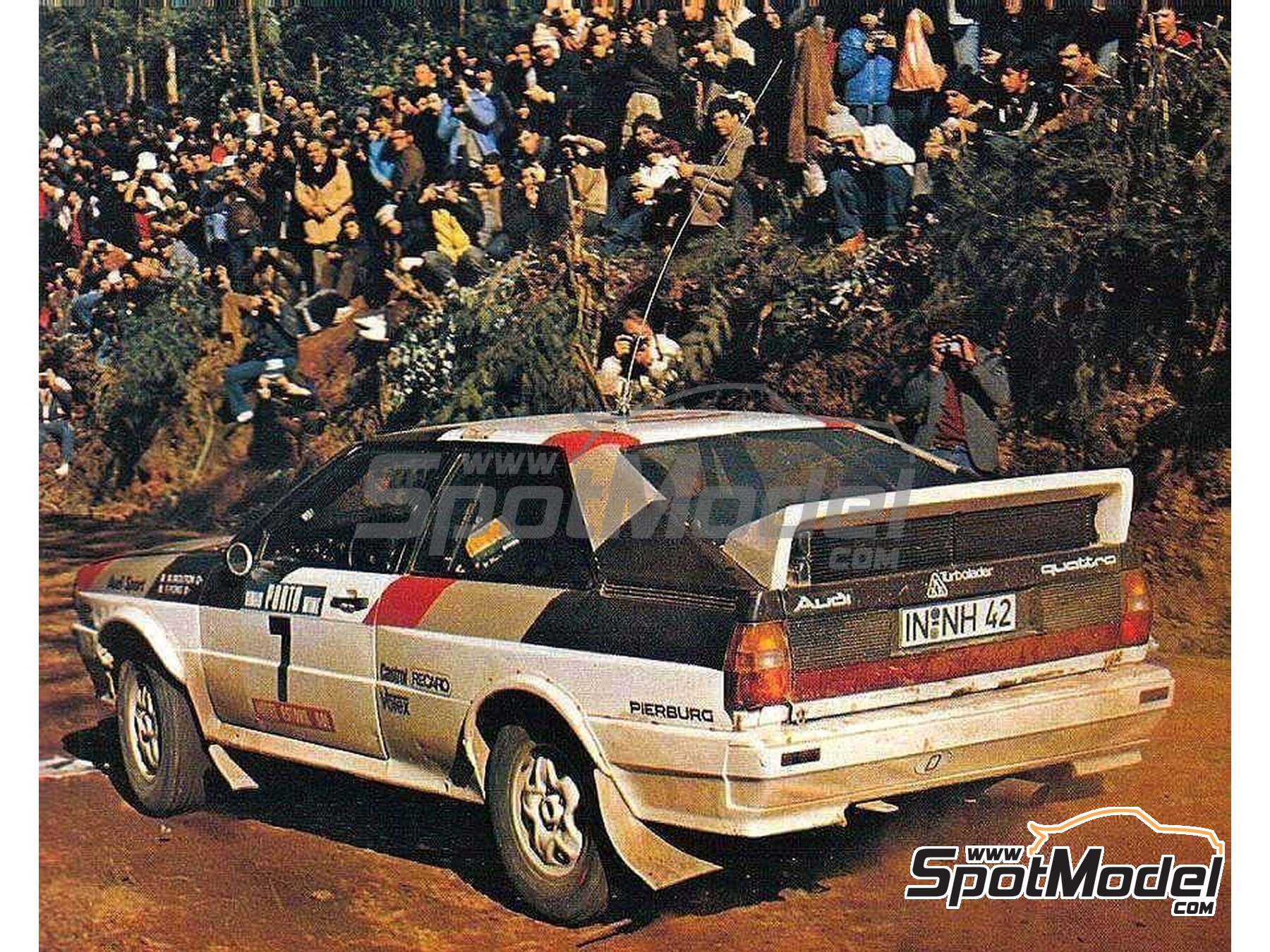 Image 8: Audi Quattro Rally Equipo Audi Sport - Rally de Portugal - Vinho do Porto 1982 | Decoraci&oacute;n en escala&nbsp;1/24 , dise&ntilde;ado por Jorge Pinho  y  fabricado por Print Lab Decals (ref.&nbsp;PLB2-778520)