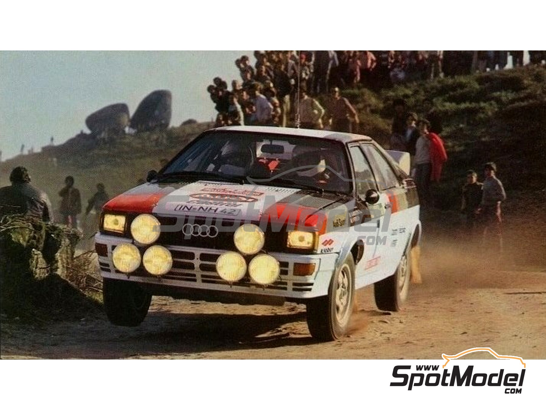Image 9: Audi Quattro Rally Equipo Audi Sport - Rally de Portugal - Vinho do Porto 1982 | Decoraci&oacute;n en escala&nbsp;1/24 , dise&ntilde;ado por Jorge Pinho  y  fabricado por Print Lab Decals (ref.&nbsp;PLB2-778520)