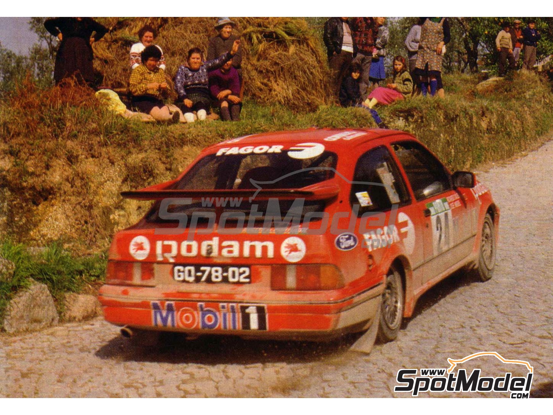 Image 4: Ford Sierra RS Cosworth + Ford Escort RS 1800 Mk II sponsored by Fagor - Correio da Manha - Portugal Rally - Vinho do Porto 1985 and 1989 | Marking / livery in 1/24 scale , designed by Jorge Pinho  and  manufactured by Print Lab Decals (ref.&nbsp;PLB2-803220)