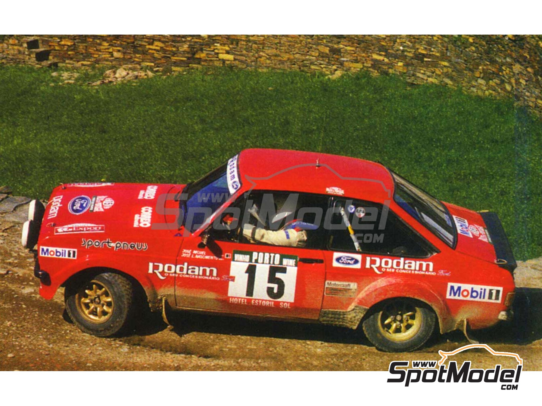 Image 8: Ford Sierra RS Cosworth + Ford Escort RS 1800 Mk II sponsored by Fagor - Correio da Manha - Portugal Rally - Vinho do Porto 1985 and 1989 | Marking / livery in 1/24 scale , designed by Jorge Pinho  and  manufactured by Print Lab Decals (ref.&nbsp;PLB2-803220)