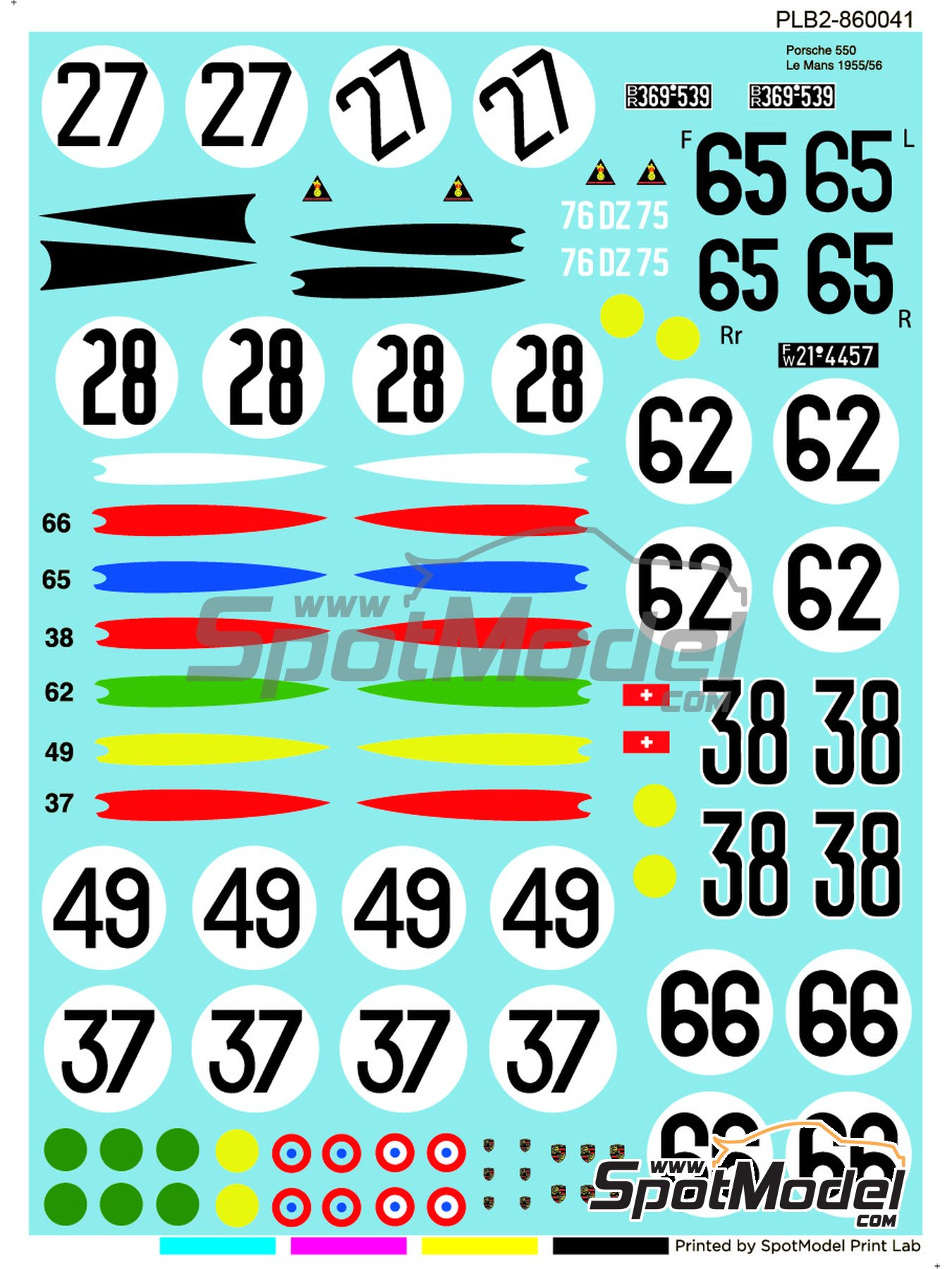 Print Scale Decals GREEN STRIPES 