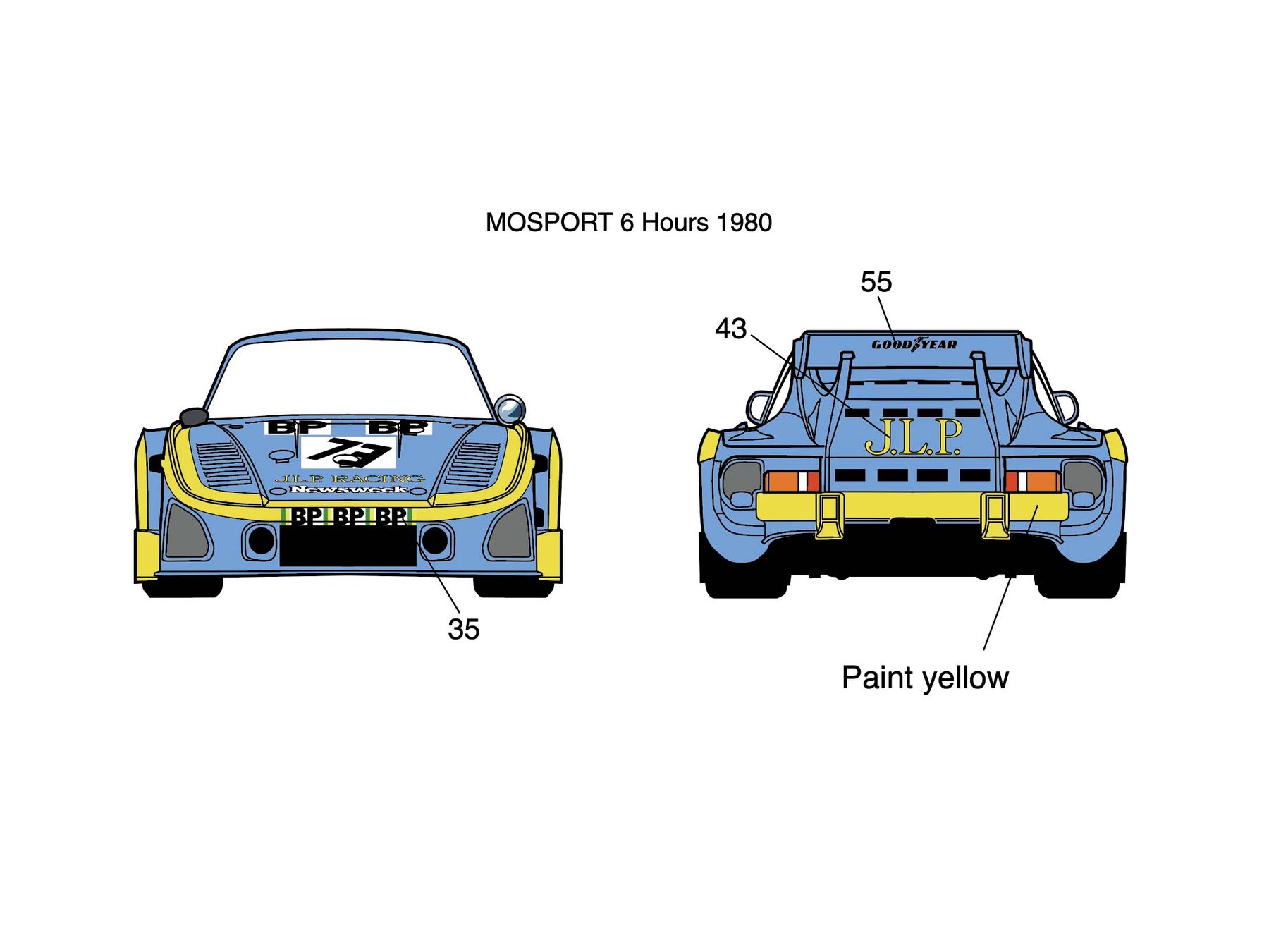 Decals Porsche 935 Zolder 1978 2 1:32 1:43 1:24 1:18 calcas 