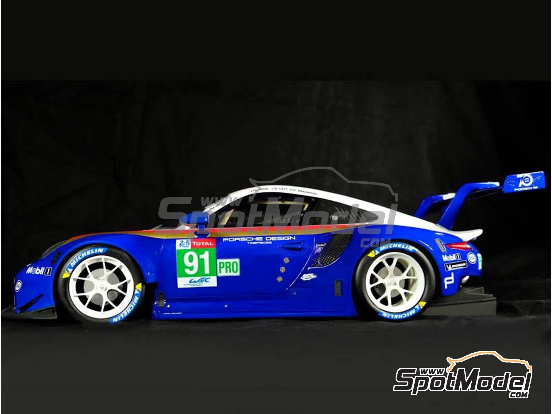 Spark 1:64 Porsche 911 RSR No.93/94 Porsche GT Team 24H Le Mans 2018 Diecast Car