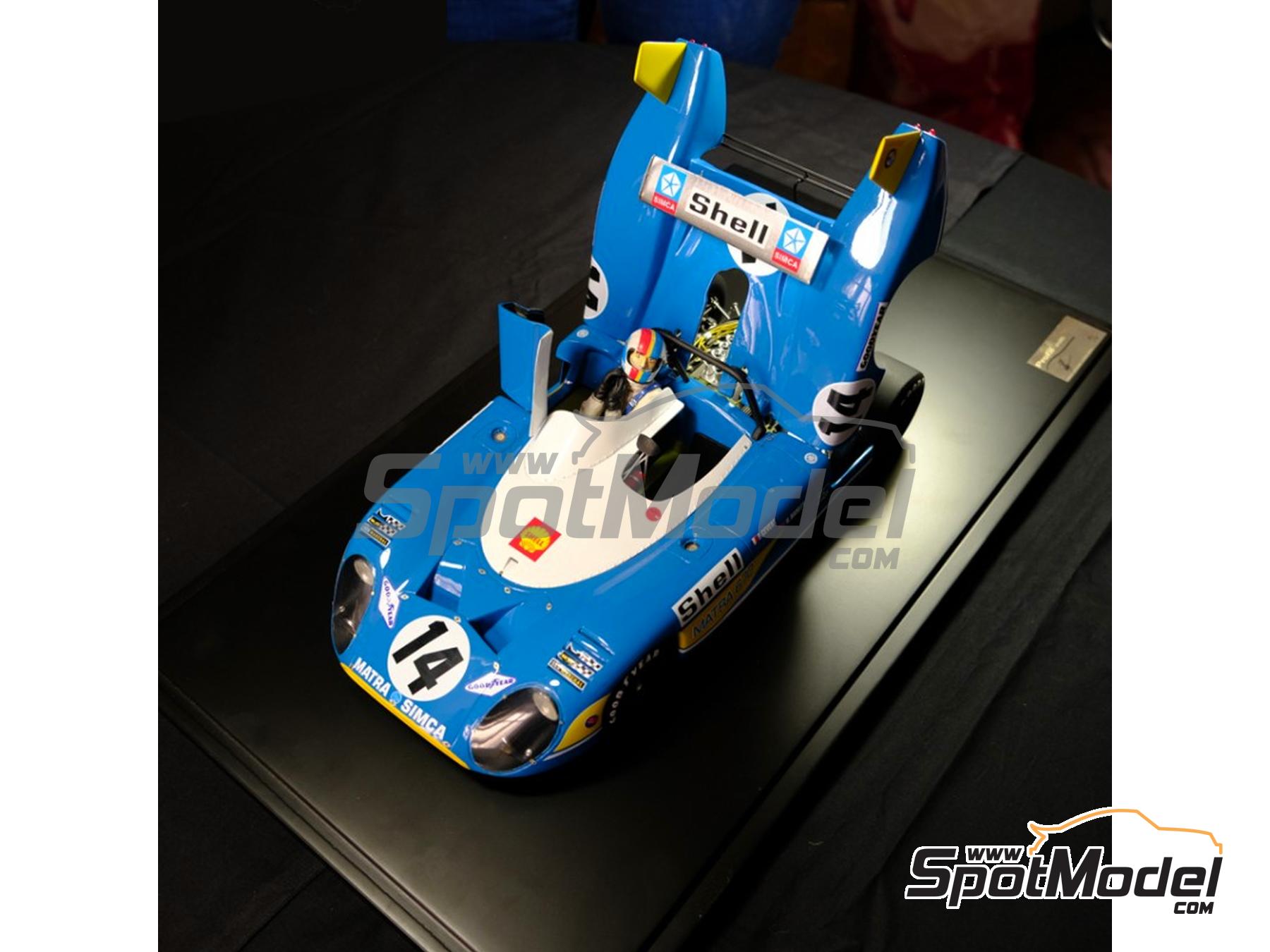 Image 3: Matra-Simca MS 670 sponsored by Shell - 24 Hours Le Mans 1972 | Car scale model kit in 1/12 scale manufactured by Profil24 (ref.&nbsp;P1214K)