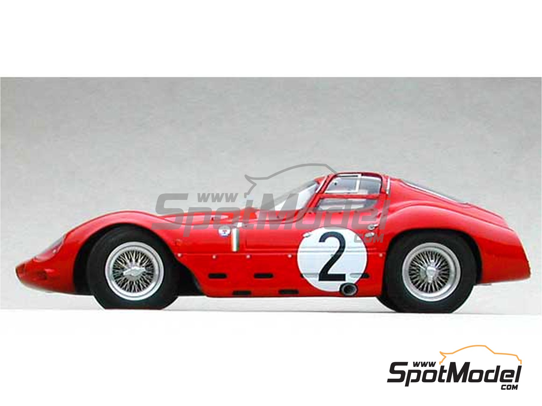 Maserati Tipo 151/1 Maserati France Team - 24 Hours Le Mans 1963. Car scale  model kit in 1/24 scale manufactured by Profil24 (ref. P24062)