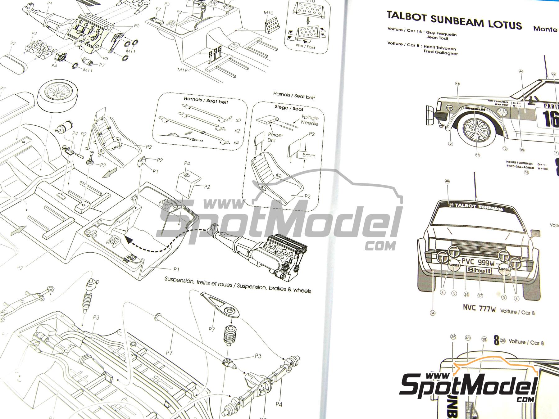 CALCA] Talbot Sunbeam Lotus #10 A. Zanini Rally Portugal 1983 (Ref. 032DECA43) 1:43 Kit Car 43 - KIT CAR 43
