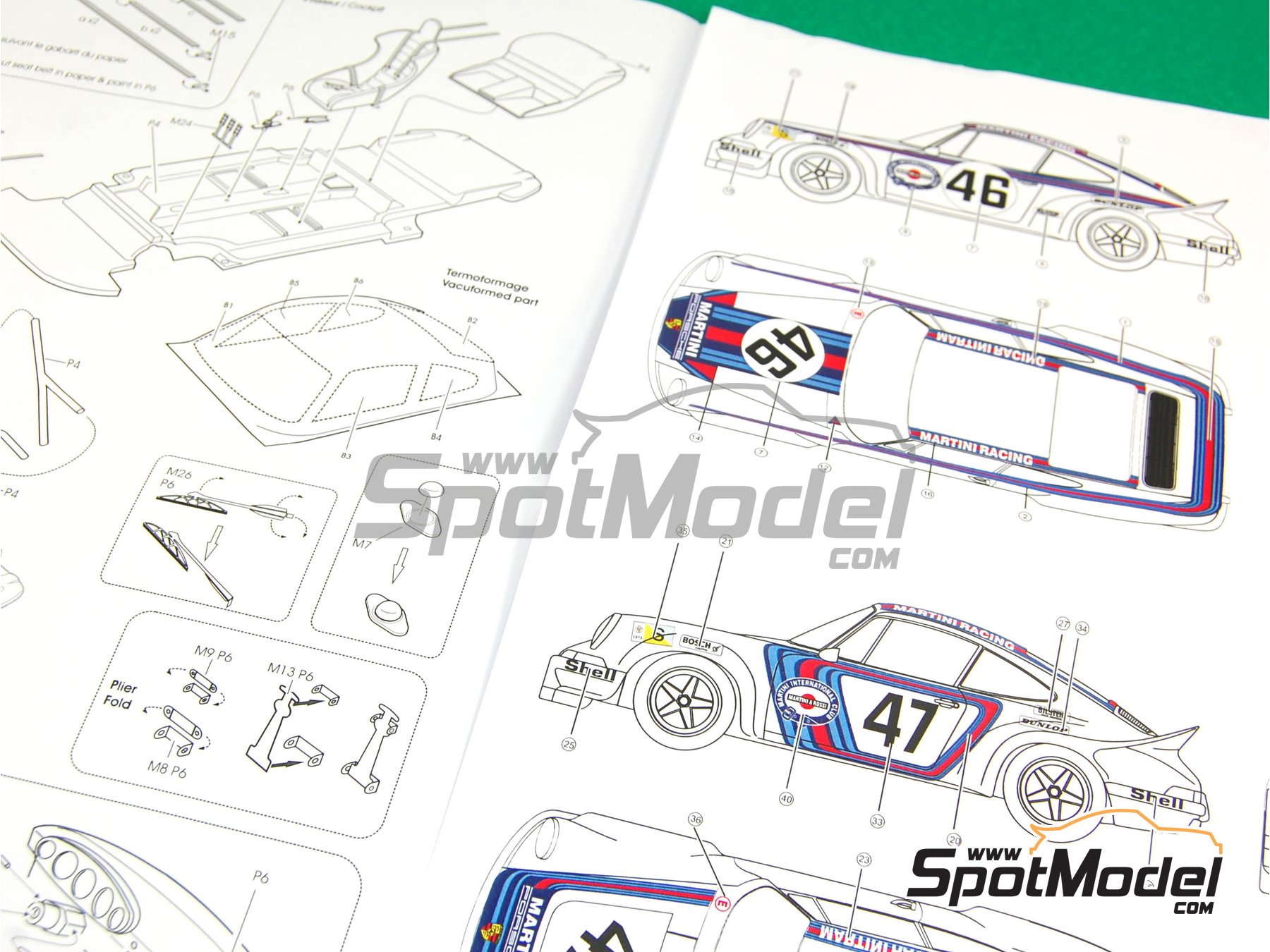 Image 7: Porsche 911 Carrera RSR Equipo Porsche System Engineering patrocinado por Martini Racing - 24 Horas de Le Mans 1973 | Maqueta de coche en escala&nbsp;1/24 fabricado por Profil24 (ref.&nbsp;P24083, tambien P24083K)