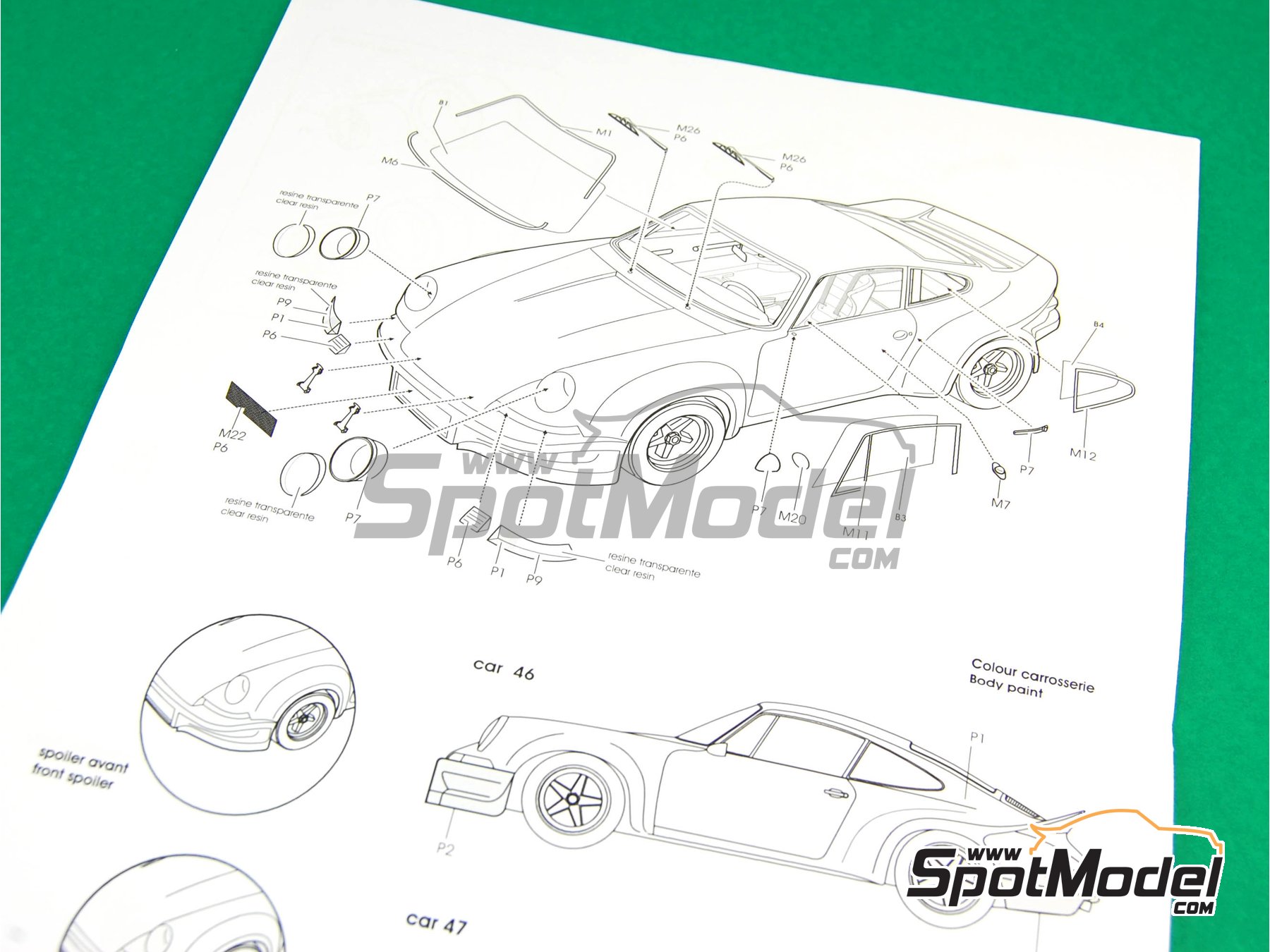 Image 9: Porsche 911 Carrera RSR Equipo Porsche System Engineering patrocinado por Martini Racing - 24 Horas de Le Mans 1973 | Maqueta de coche en escala&nbsp;1/24 fabricado por Profil24 (ref.&nbsp;P24083, tambien P24083K)
