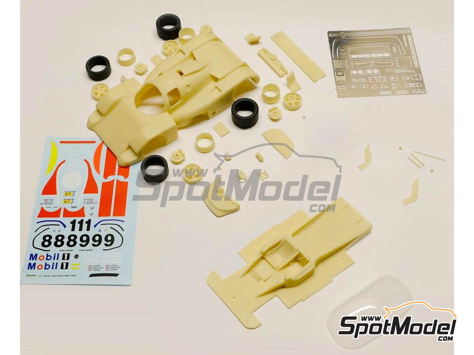 Image 1: Aston Martin AMR1 sponsored by Mobil1 - 24 Hours Le Mans 1989 | Car scale model kit in 1/24 scale manufactured by Profil24 (ref.&nbsp;P24122K)
