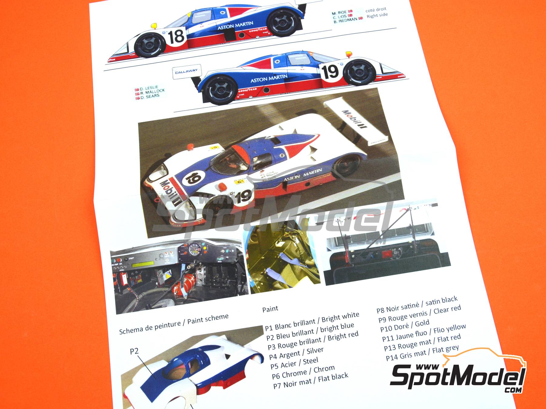 Image 12: Aston Martin AMR1 sponsored by Mobil1 - 24 Hours Le Mans 1989 | Car scale model kit in 1/24 scale manufactured by Profil24 (ref.&nbsp;P24122K)