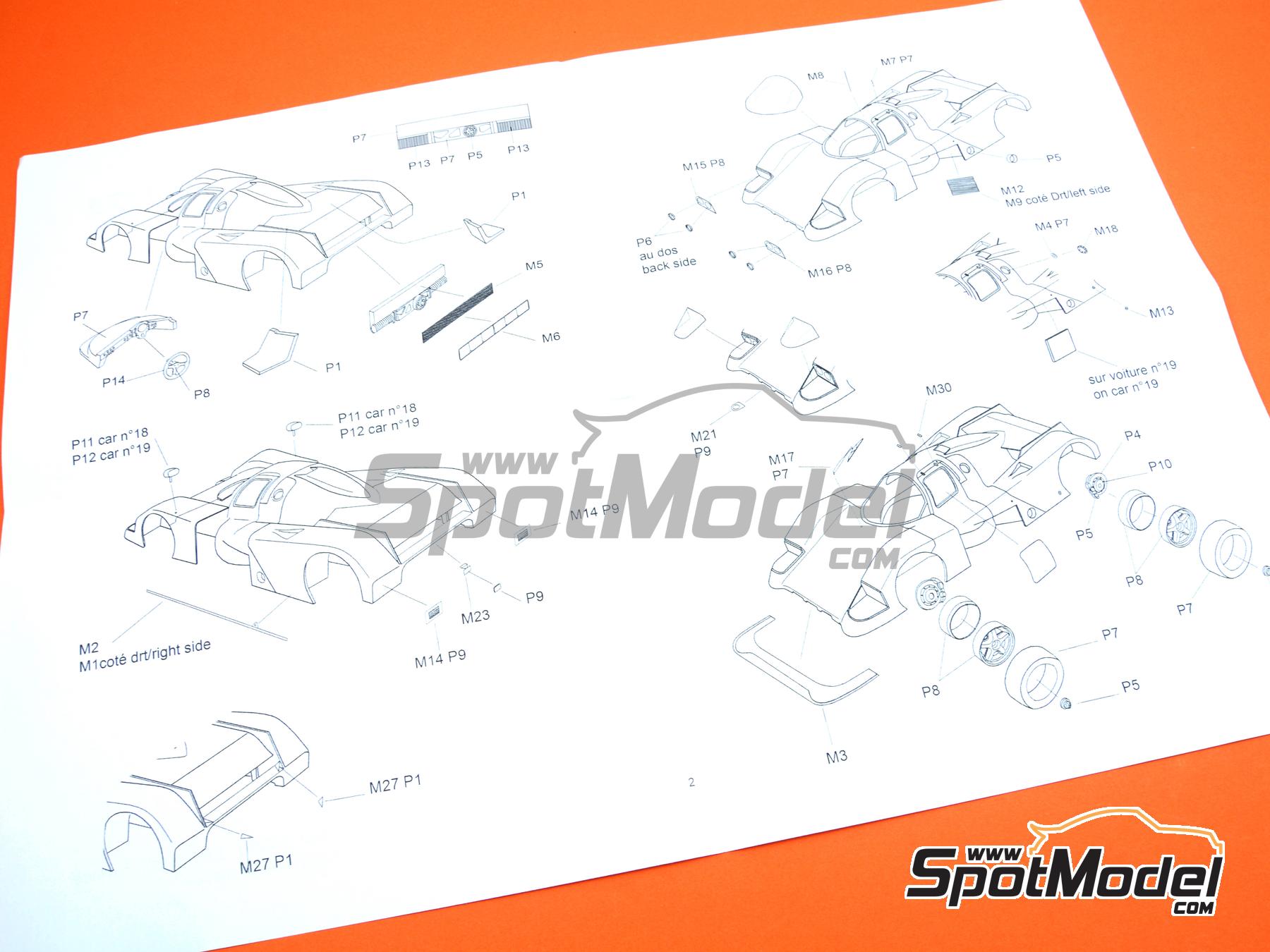 Image 14: Aston Martin AMR1 sponsored by Mobil1 - 24 Hours Le Mans 1989 | Car scale model kit in 1/24 scale manufactured by Profil24 (ref.&nbsp;P24122K)