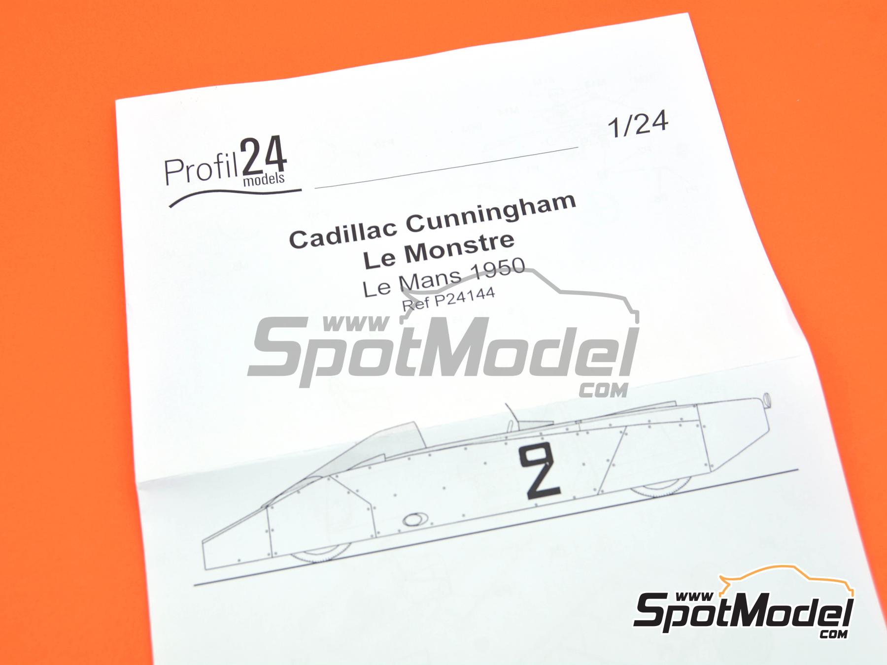 Image 12: Cadillac Cunningham Le Monstre - 24 Horas de Le Mans 1950 | Maqueta de coche en escala&nbsp;1/24 fabricado por Profil24 (ref.&nbsp;P24144K)