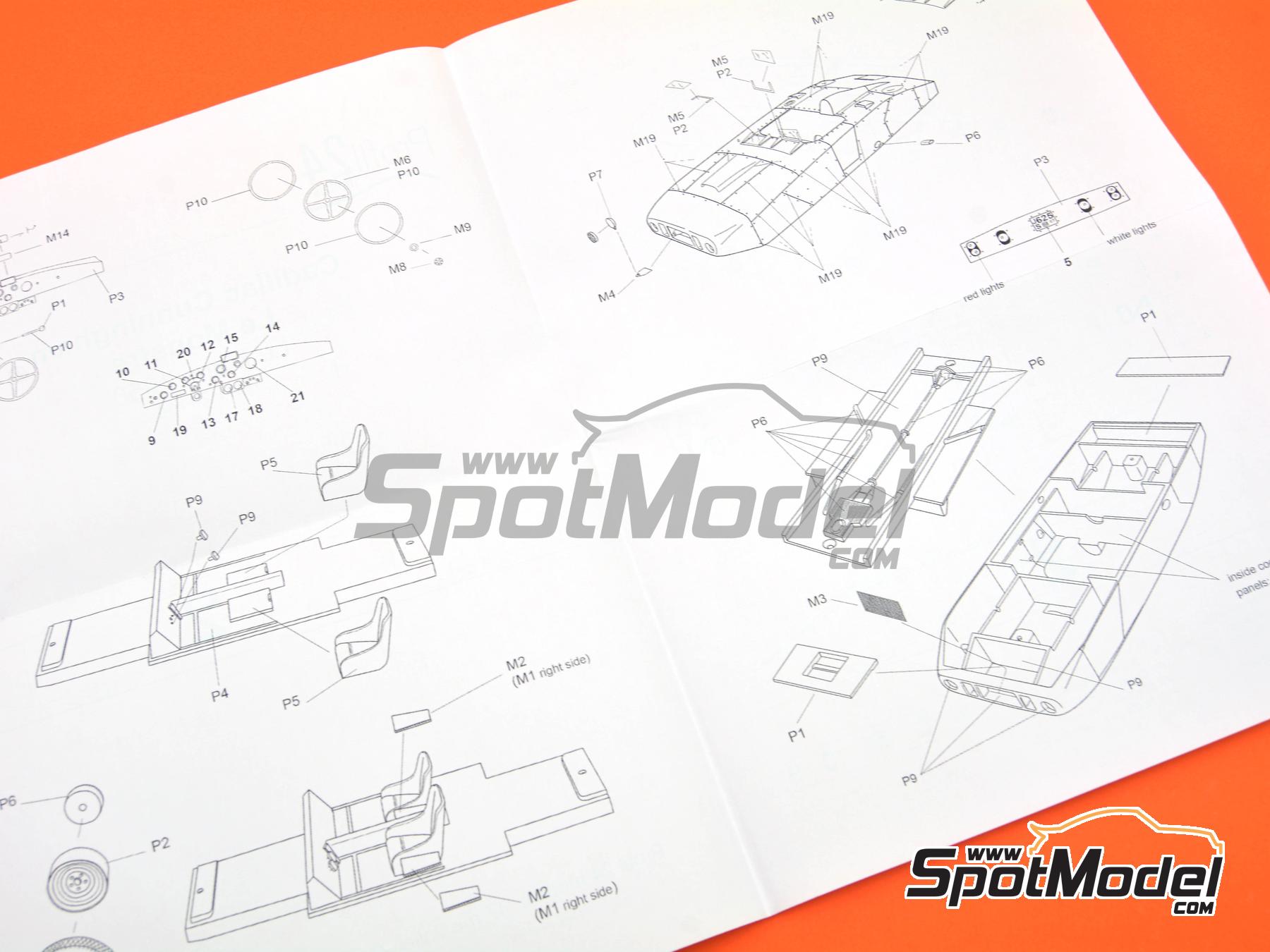 Image 13: Cadillac Cunningham Le Monstre - 24 Horas de Le Mans 1950 | Maqueta de coche en escala&nbsp;1/24 fabricado por Profil24 (ref.&nbsp;P24144K)