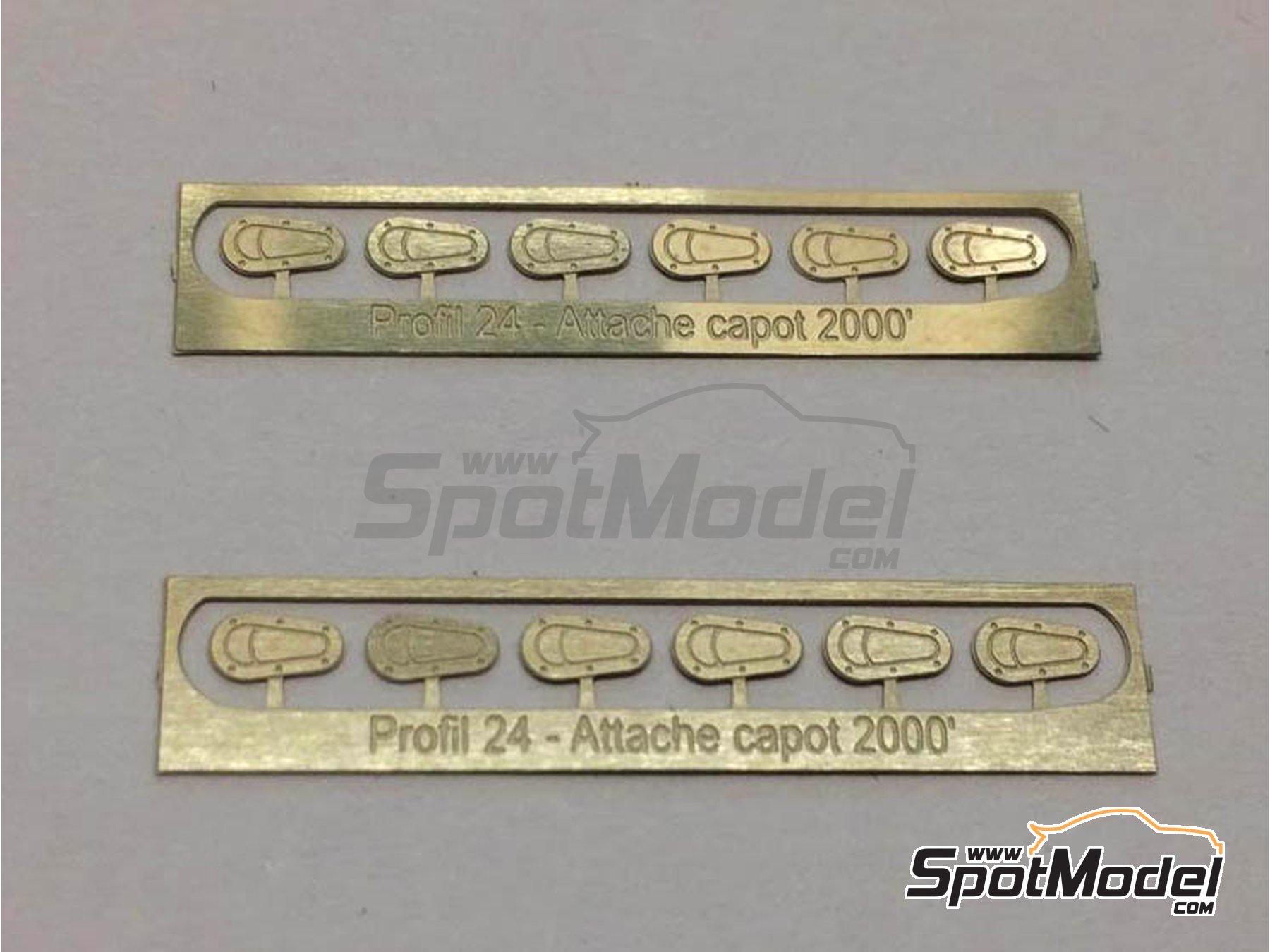 Image 1: Hood / bonnet Pins GT modern | Bonnet pins in 1/24 scale manufactured by Profil24 (ref.&nbsp;P24ACGT)