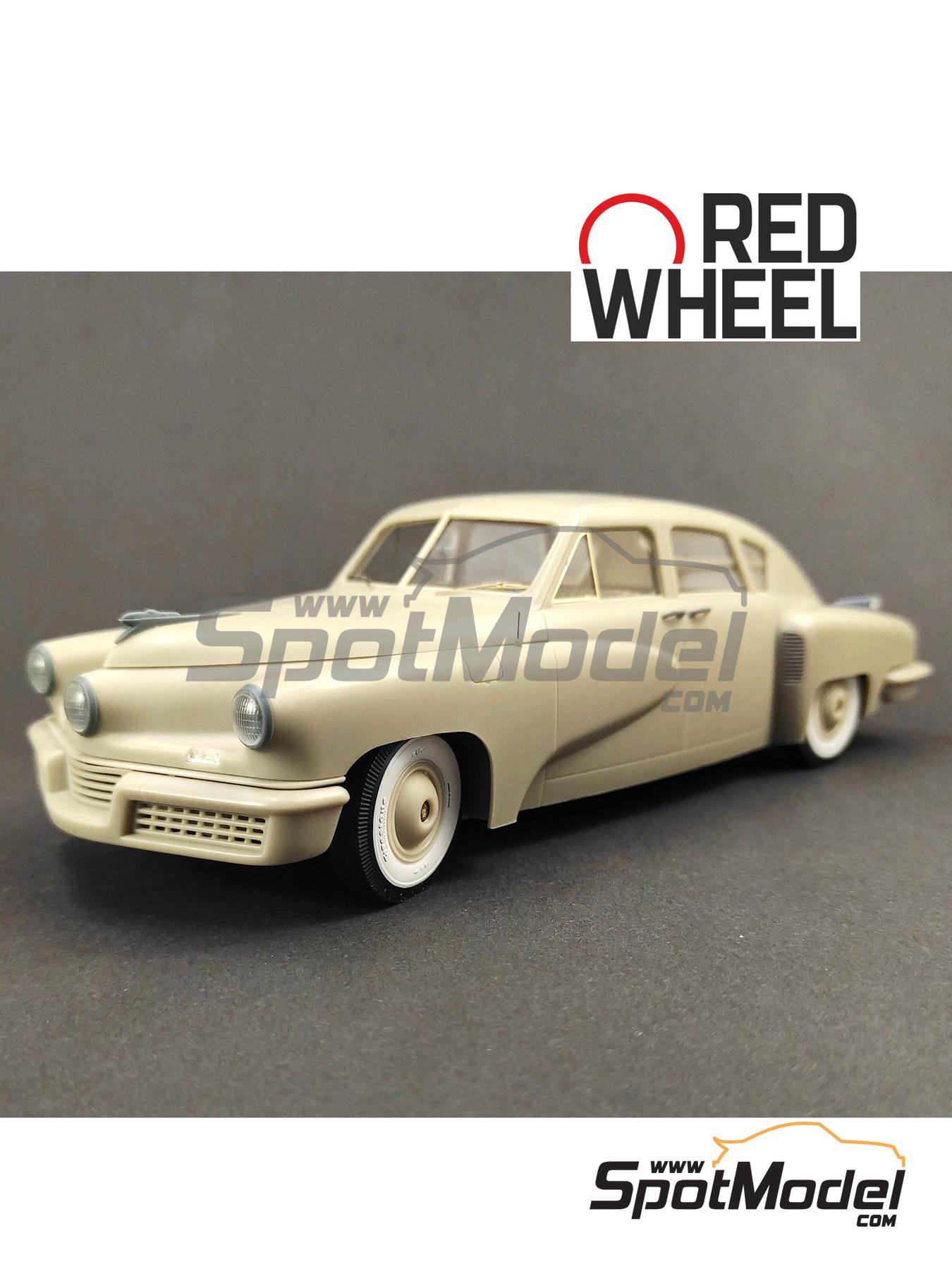 thumbnail image 2 of 1/24 Scale Resin 25" Full Wheel Set For Scale Modeling – Unpainted Retro Style 2 of 6