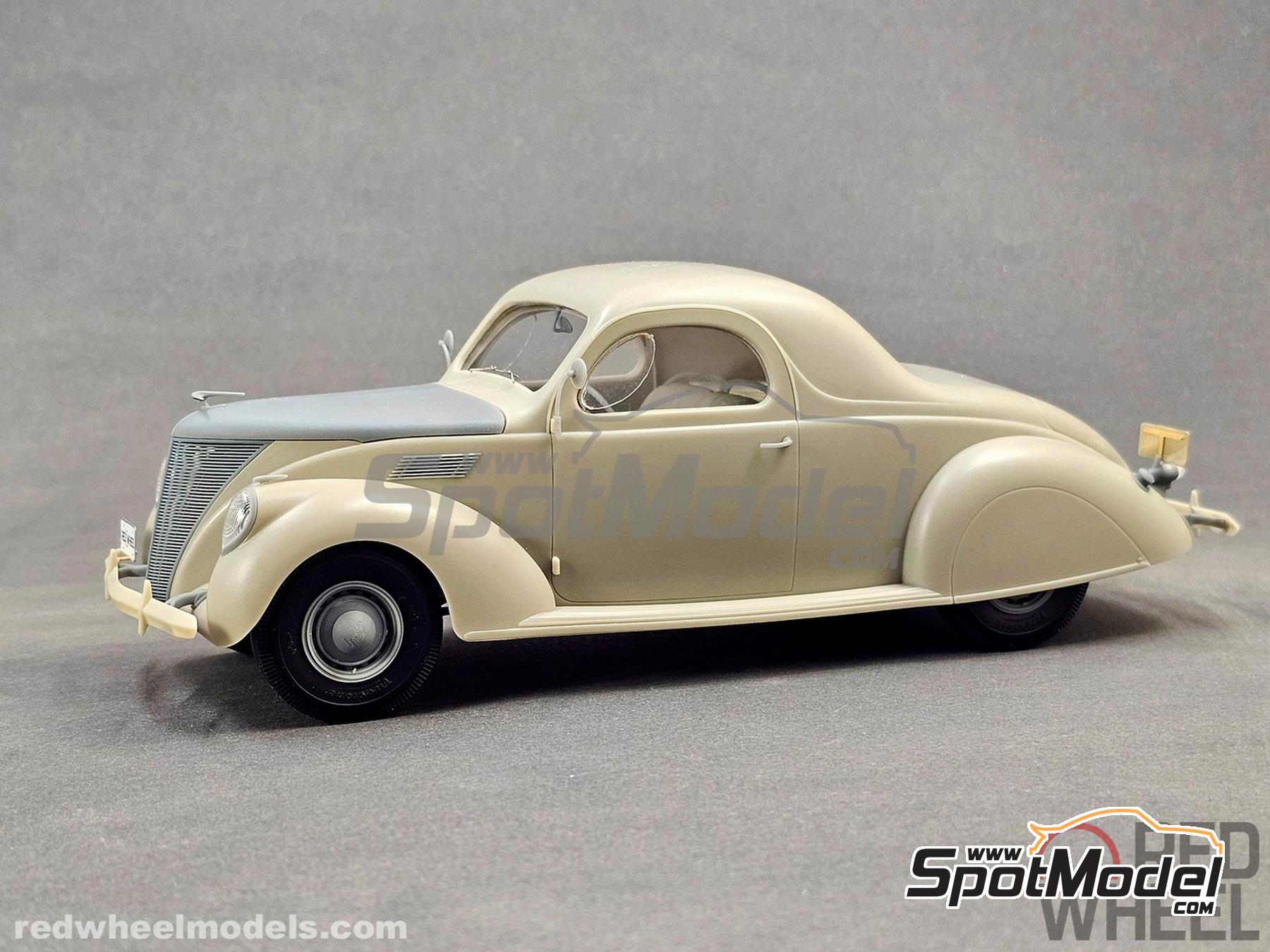 Image 4: Lincoln Zephyr Coupe -  1937 | Scale model kit in 1/25 scale manufactured by Red Wheel (ref.&nbsp;RW25009)