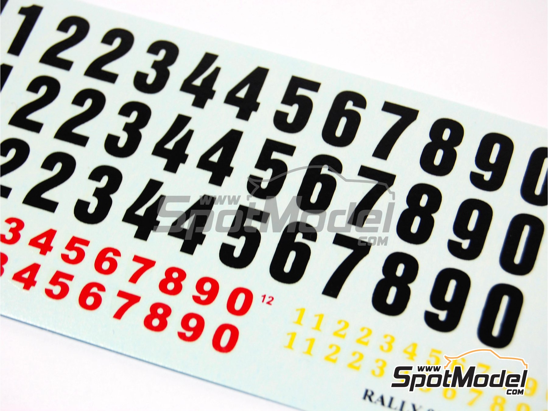 Image 2: Numeros | Calcas de agua en escala 1/24 fabricado por Reji Model (ref. REJI-016, tambien 016)