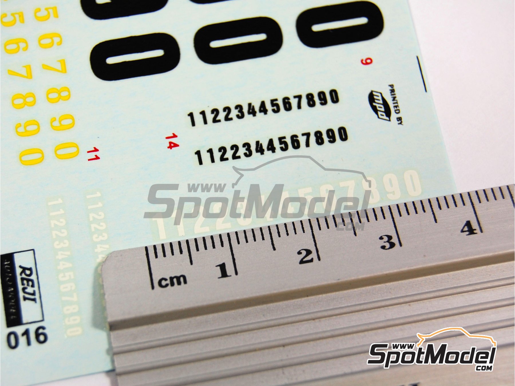 Image 5: Numeros | Calcas de agua en escala 1/24 fabricado por Reji Model (ref. REJI-016, tambien 016)