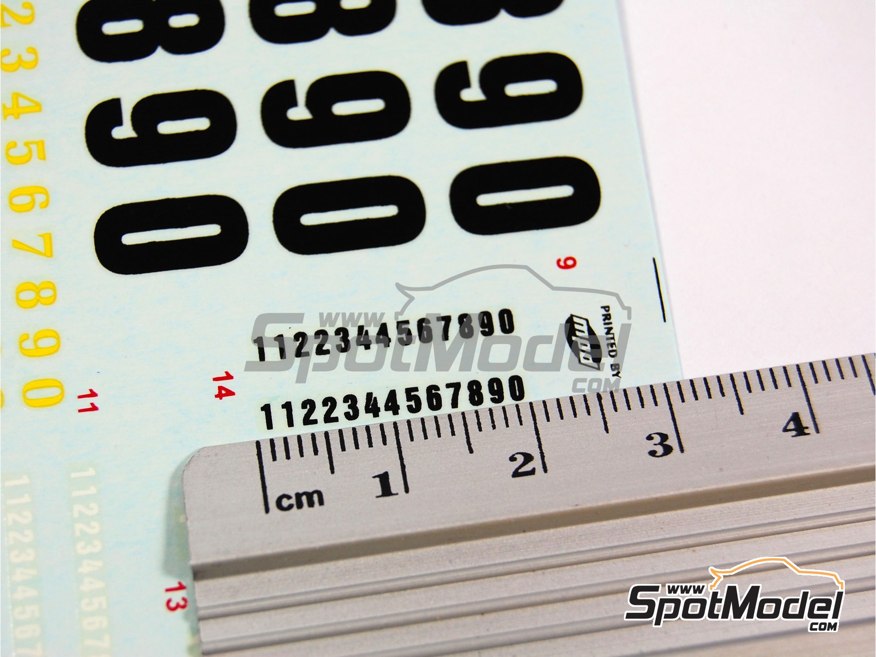 Image 6: Numeros | Calcas de agua en escala 1/24 fabricado por Reji Model (ref. REJI-016, tambien 016)